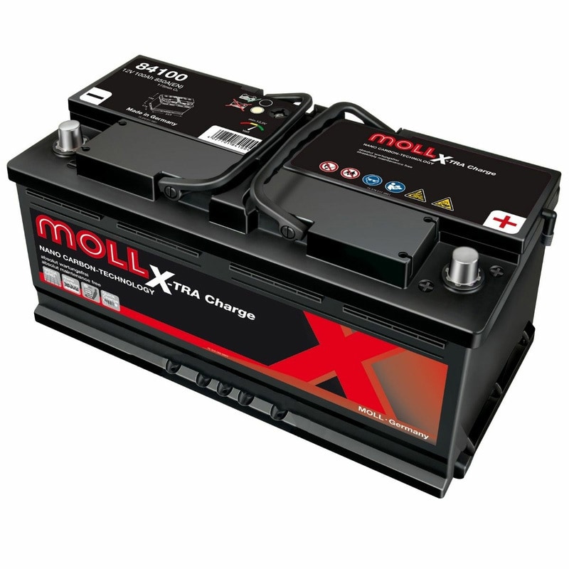 MOLL/X-TRA Charge 欧州車用 自動車用バッテリー 電解液注入済 84100