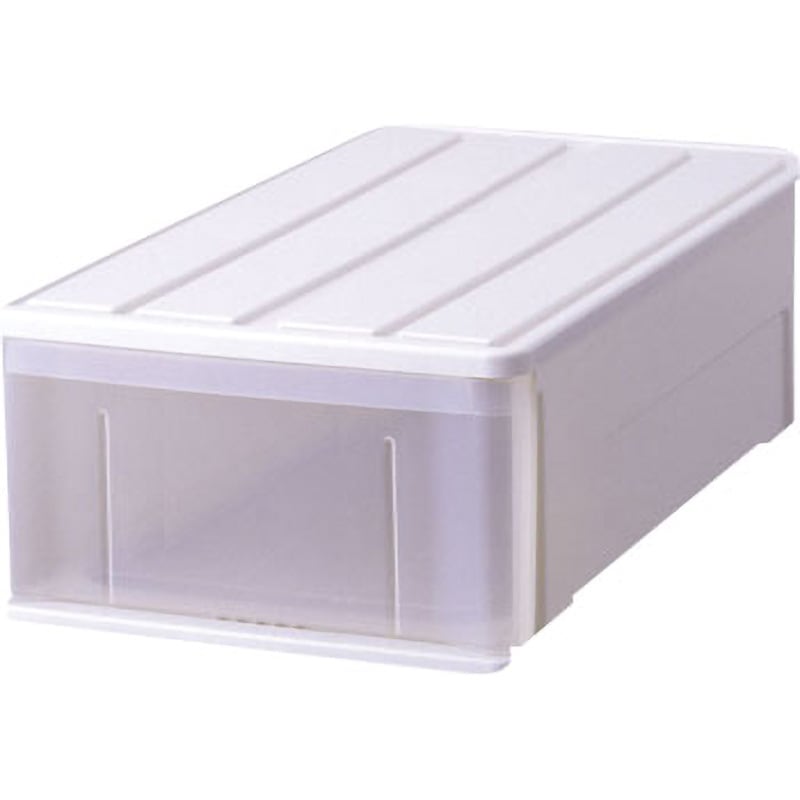 ‐ たっぷり収納ケース TENMA(天馬) ホワイト色 幅390mm奥行740mm高さ230mm 1セット(4個)