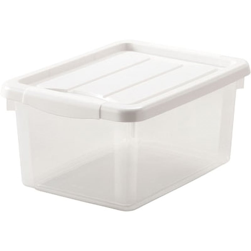 ‐【ワケあり】 PRXフリーボックス TENMA(天馬) バックル式 ホワイト色 外寸(幅×奥行×高さ)240×330×160mm 1セット(10個)