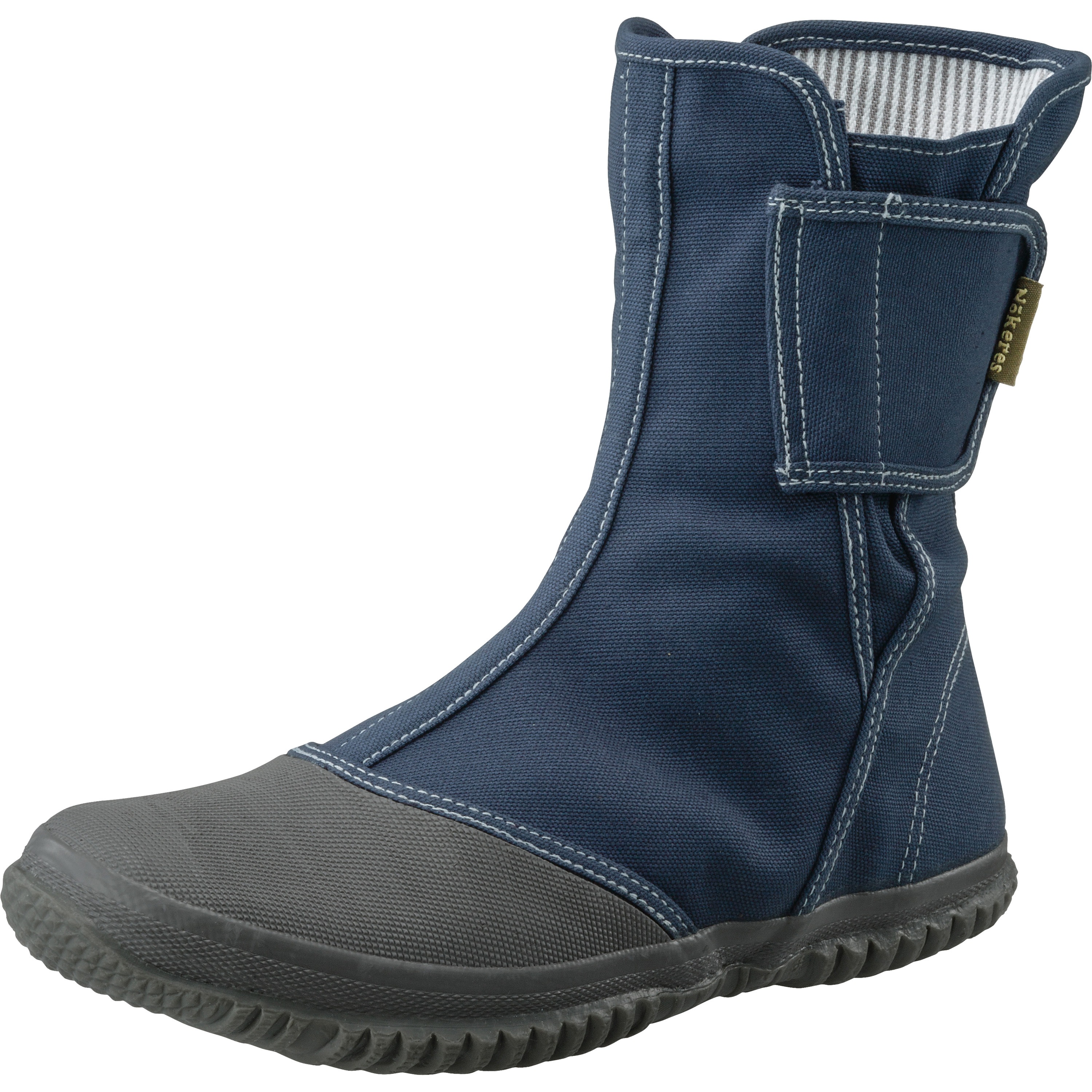 ネイビー エンボス加工 ラバーブーツ ネイビー エンボス加工 ラバーブーツ ネイビー エンボス加工 ラバー