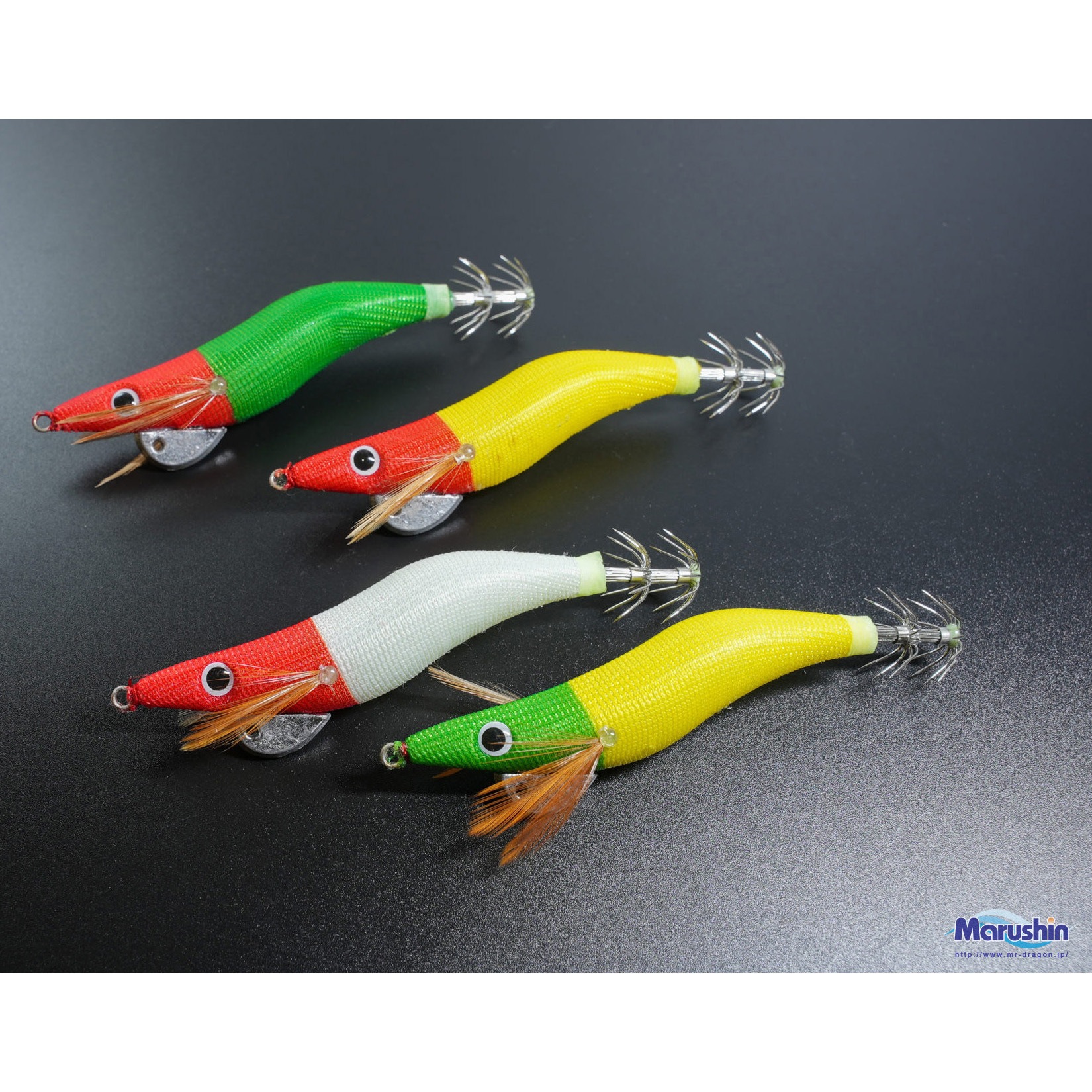 アカシロ(夜光) 2.5号 オモッパーエギ マルシン漁具 アカシロ(夜光)色
