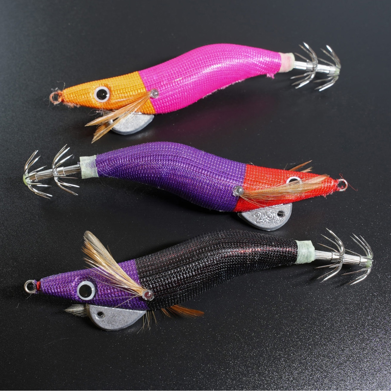 アカシロ(夜光) 2.5号 オモッパーエギ マルシン漁具 アカシロ(夜光)色