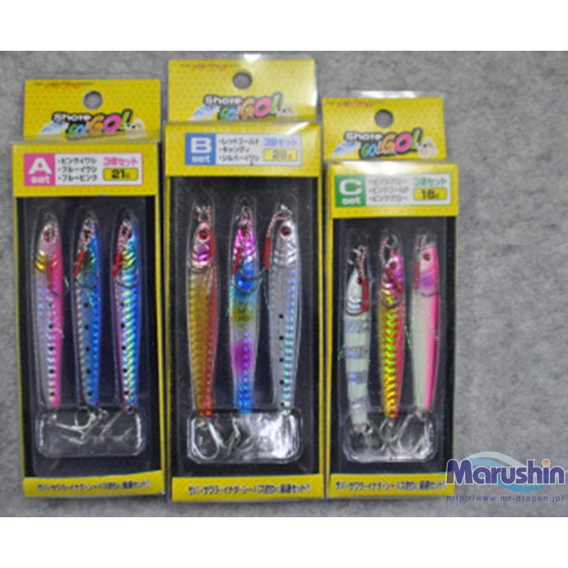 7g ショア ゴー!ゴー! Cセット マルシン漁具 3個入 規格7g 1セット(3個