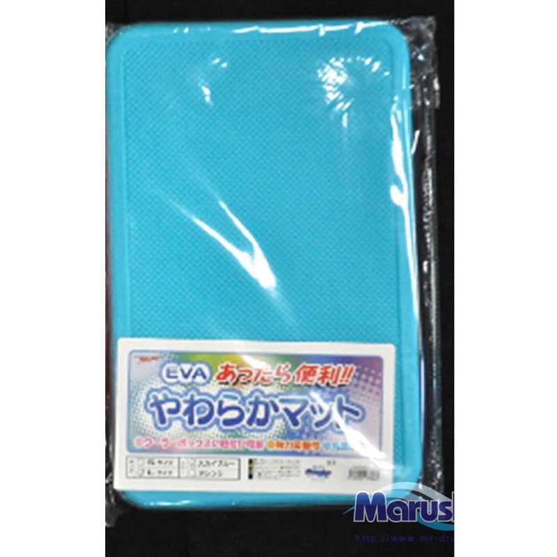 L やわらかマット スカイブルー マルシン漁具 寸法D250×W390×H28mm 1個