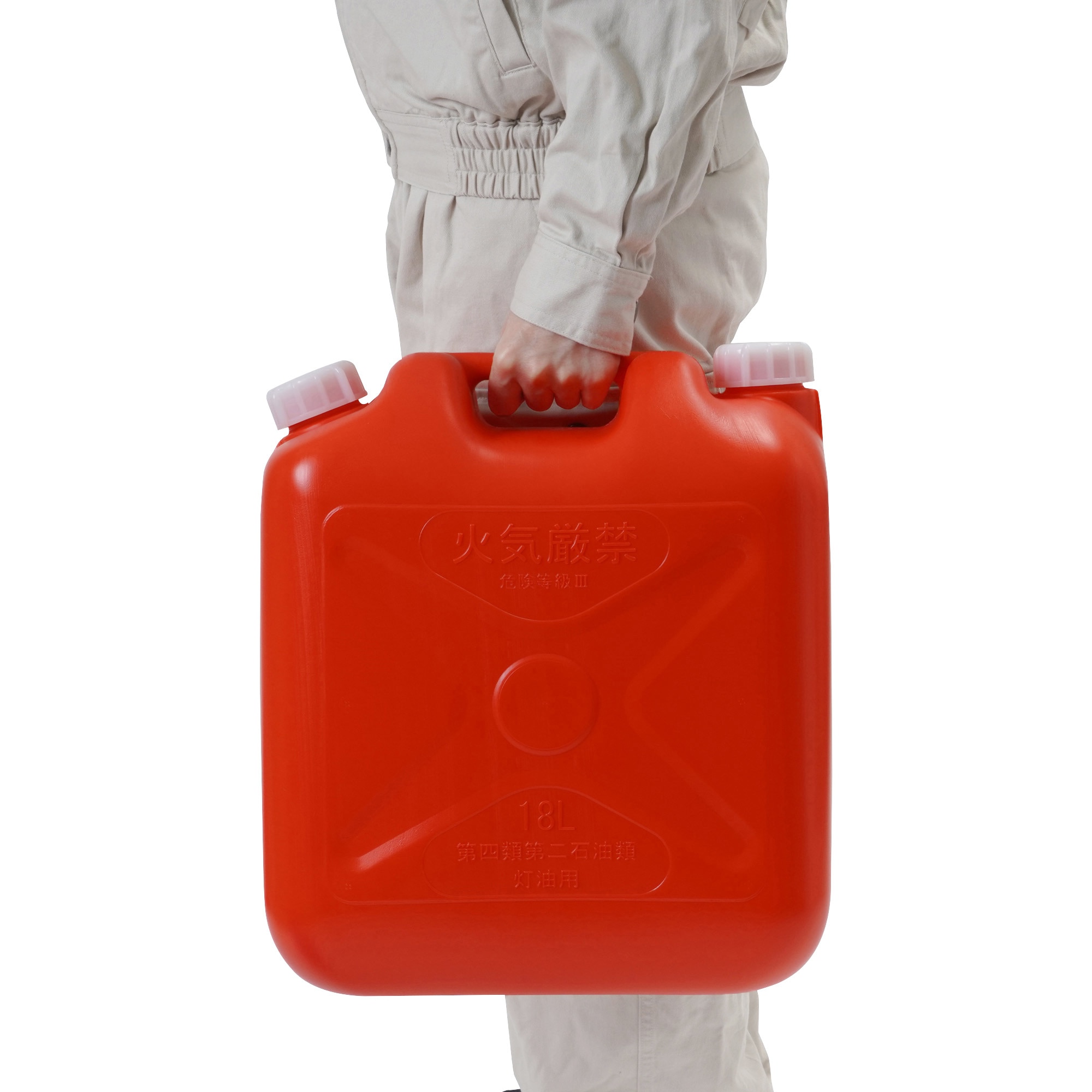 ポリエチレン缶 灯油用 モノタロウ 両口 18L 【通販モノタロウ】