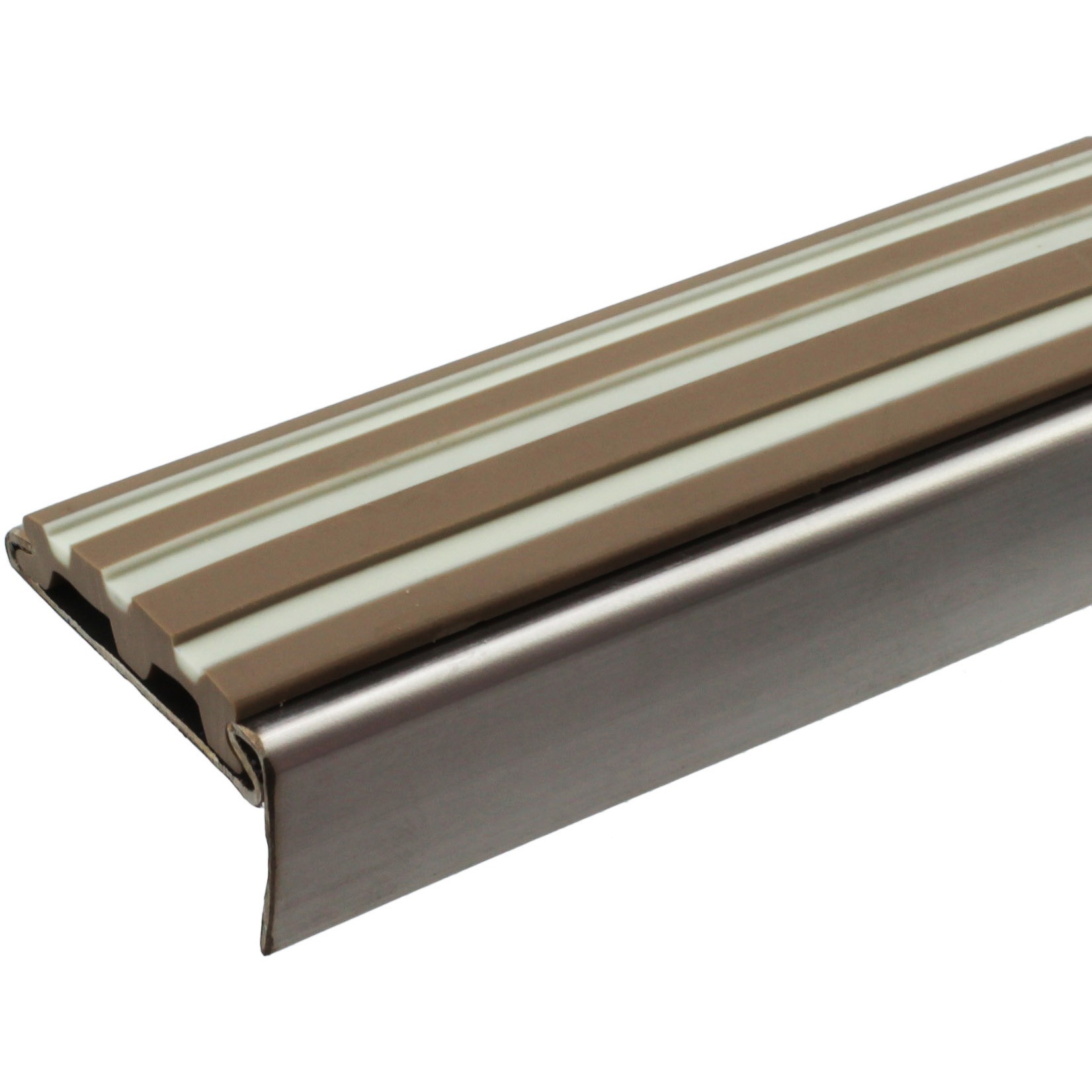 D102L-2H-19 ステンレスノンスリップ 蓄光タイヤ付き ヒナカ(旧:日中製作所) 長さ2m 1本 D102L-2H-19