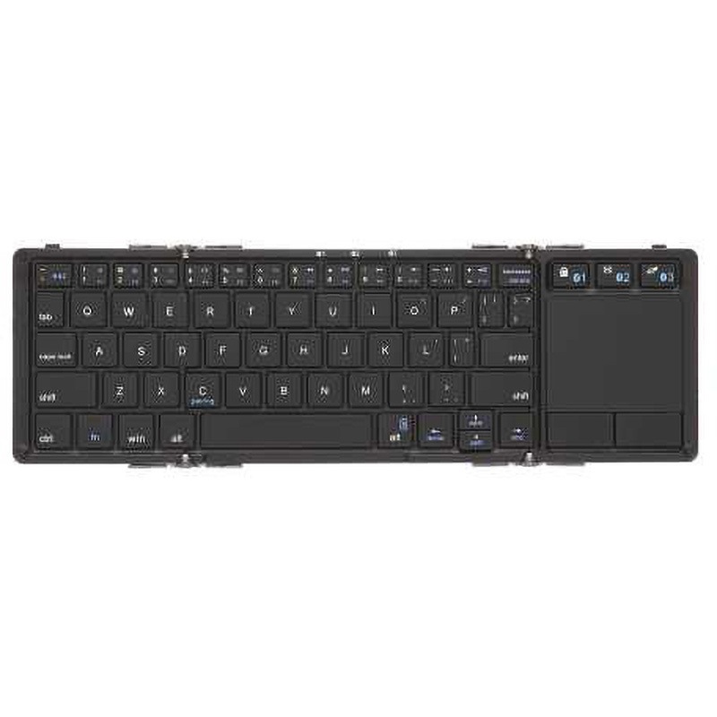 折り畳み式 Bluetoothキーボード 英語配列63キー タッチパッド付き 折り畳み式 Bluetoothキーボード 英語配列63キー タッチパッド付き