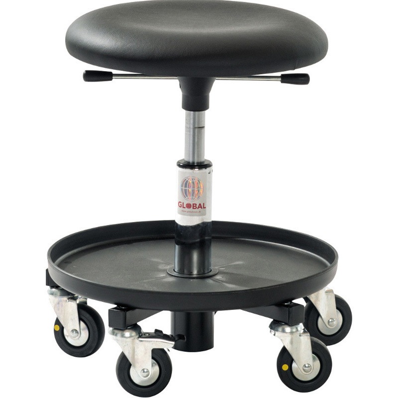 1031853000 導電性工具トレー付き作業チェア 1脚 Global 【通販モノタロウ】