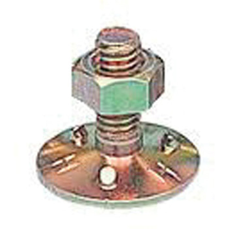 M-38X38 三ツ爪バケットボルトナット スチール スリーエッチ 全長38mm 1箱(100組) M-38X38