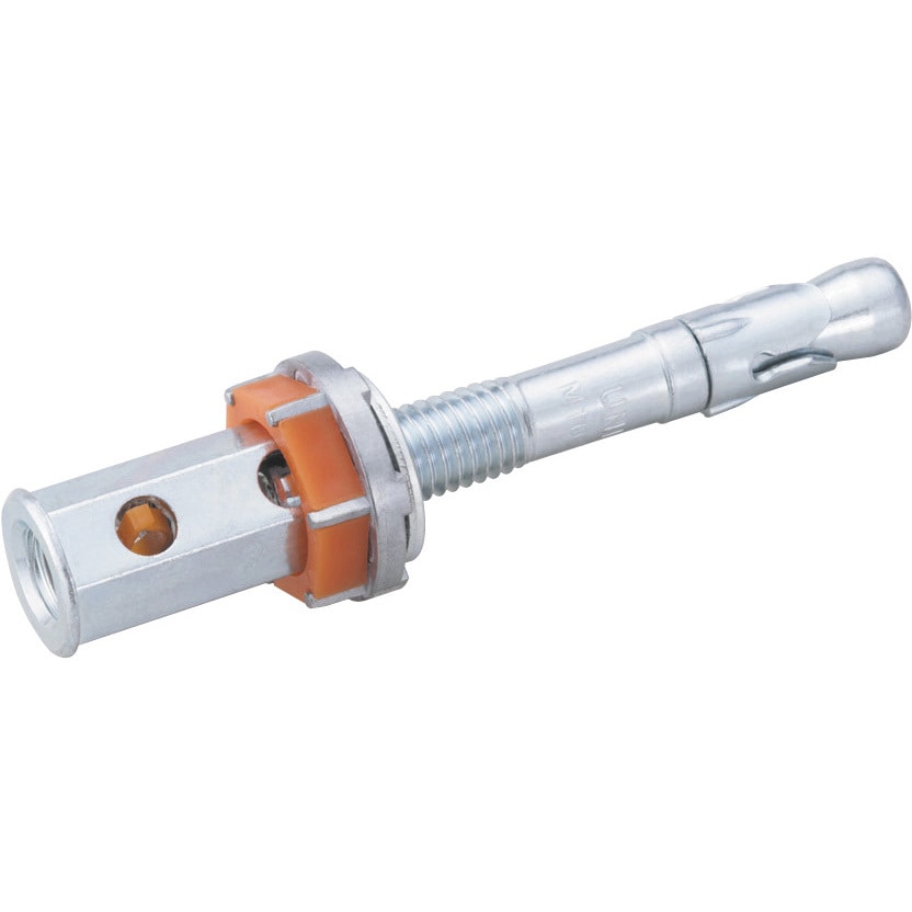 BGR-3070M 締付けアンカービッグワン BGRタイプ(ウェッジ式・懸垂物取り付け用) スチール製 ユニカ ねじの呼び(六角高ナット)W3/8本体長さ43.5mm 1箱(20本)