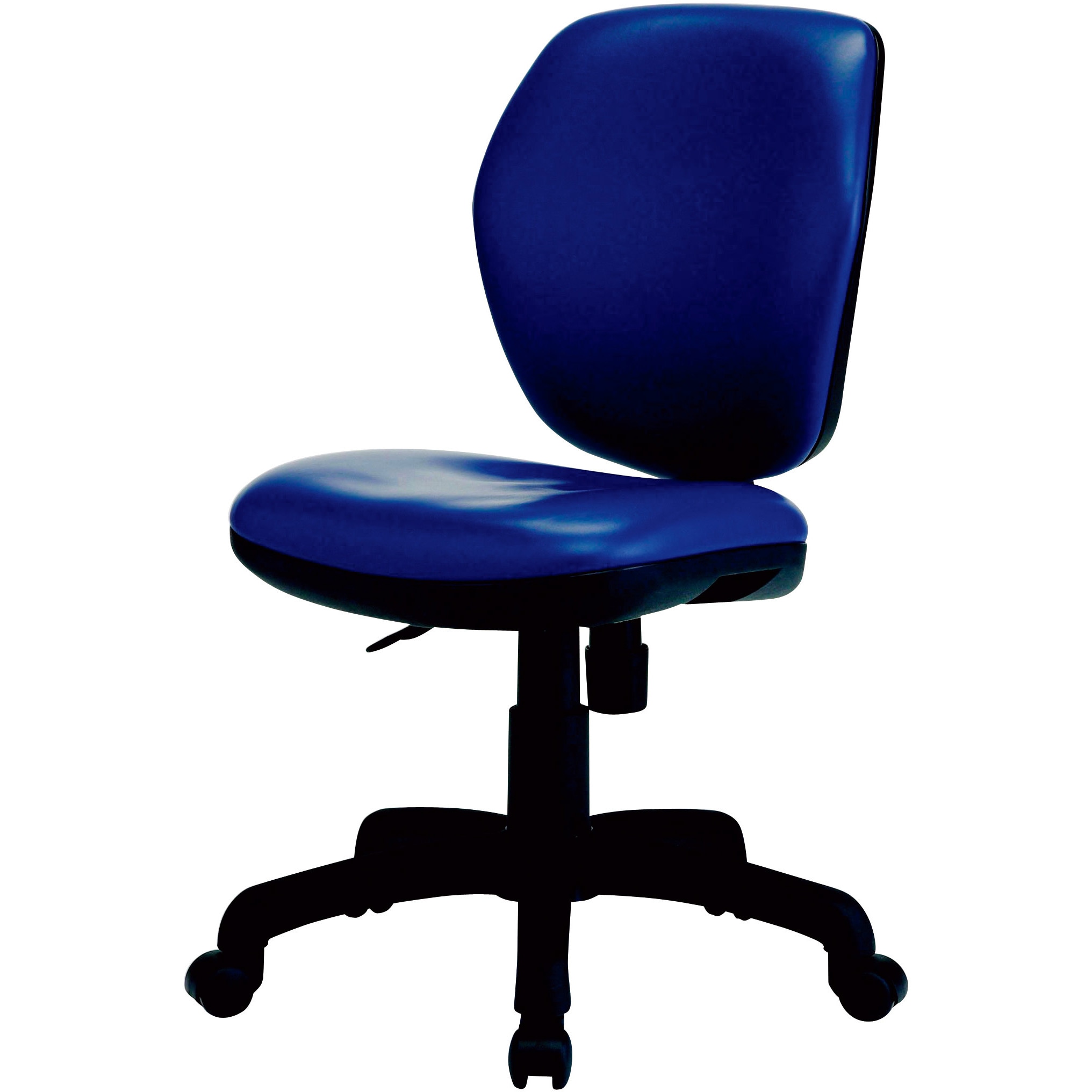 FST-77LNV オフィスチェア FST-77 TOKIO(藤沢工業) レザー張り ネイビー色