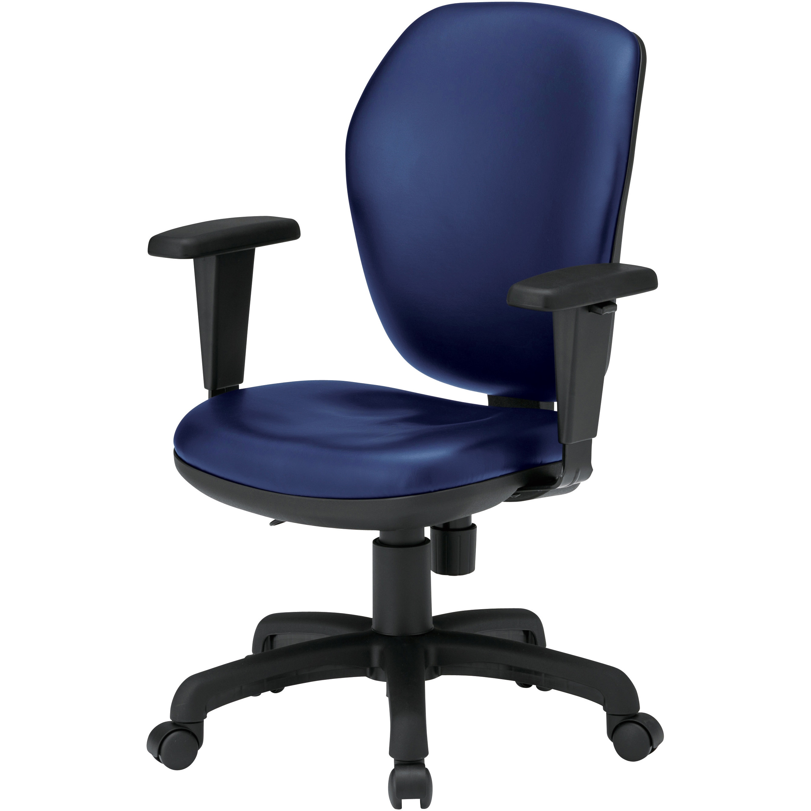 FST-77HATLNV オフィスチェア FST-77 TOKIO(藤沢工業) レザー張り ネイビー色