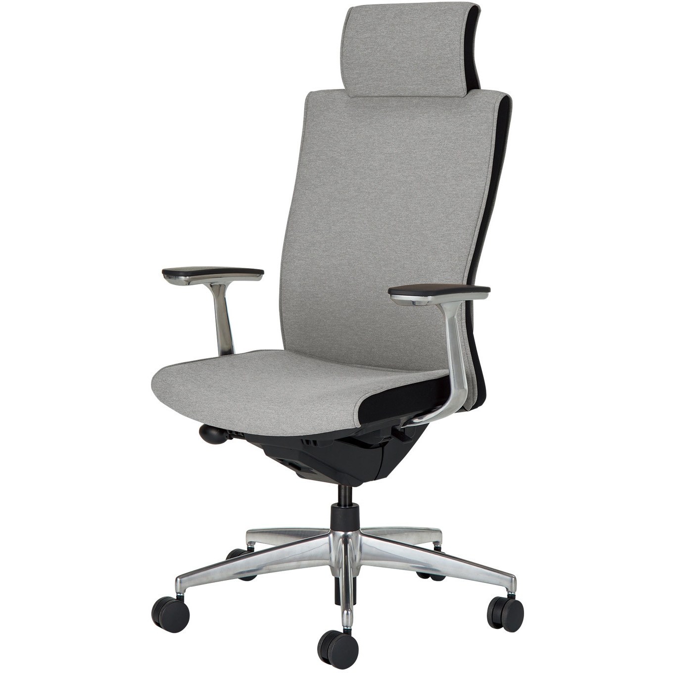 CR-GA2469F6KAE3-W オフィスチェアー プント  ヘッドレスト付き(配送・組立サービス付き) コクヨ アルミ肘 ナイロンキャスター ランバーサポート付き   CR-GA2469F6KAE3-W 93,390円