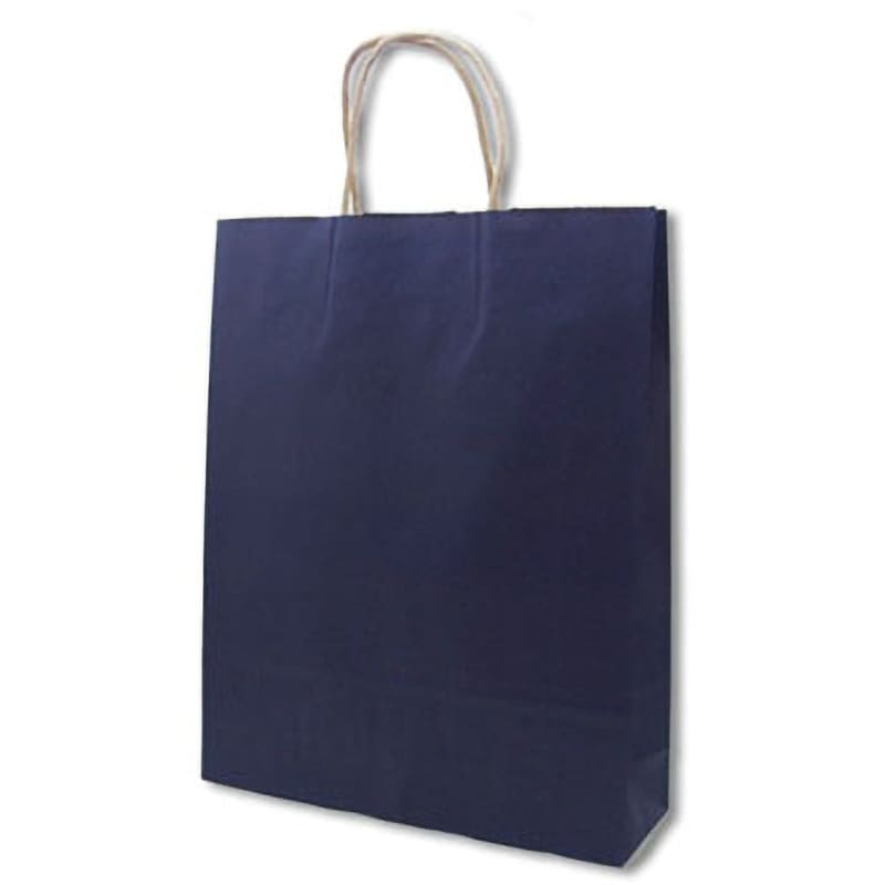 2才 カラー手提げ紙袋 HEIKO 未晒ネイビー 幅320mmマチ115mm高さ410mm