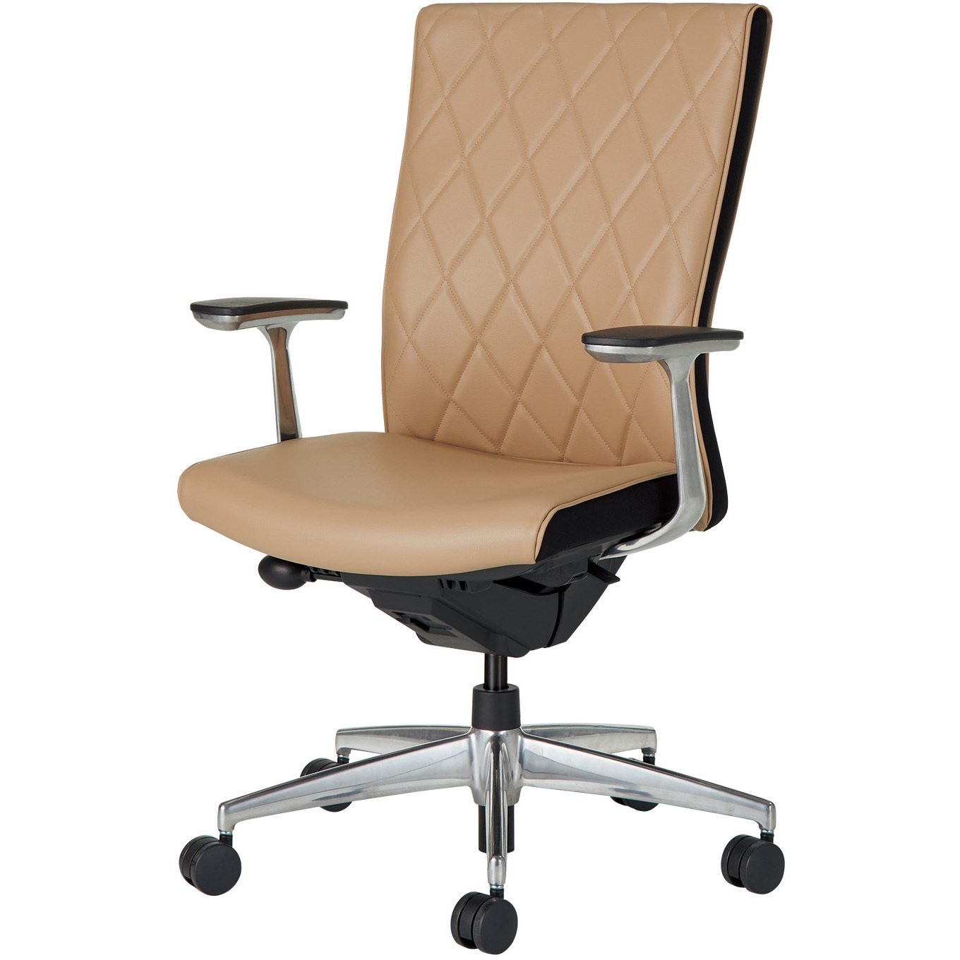 CR-GA2467F6VZMN-W オフィスチェアー プント ハイバック(配送・組立サービス付き) コクヨ アルミ肘 ナイロンキャスター ランバーサポート付き   CR-GA2467F6VZMN-W