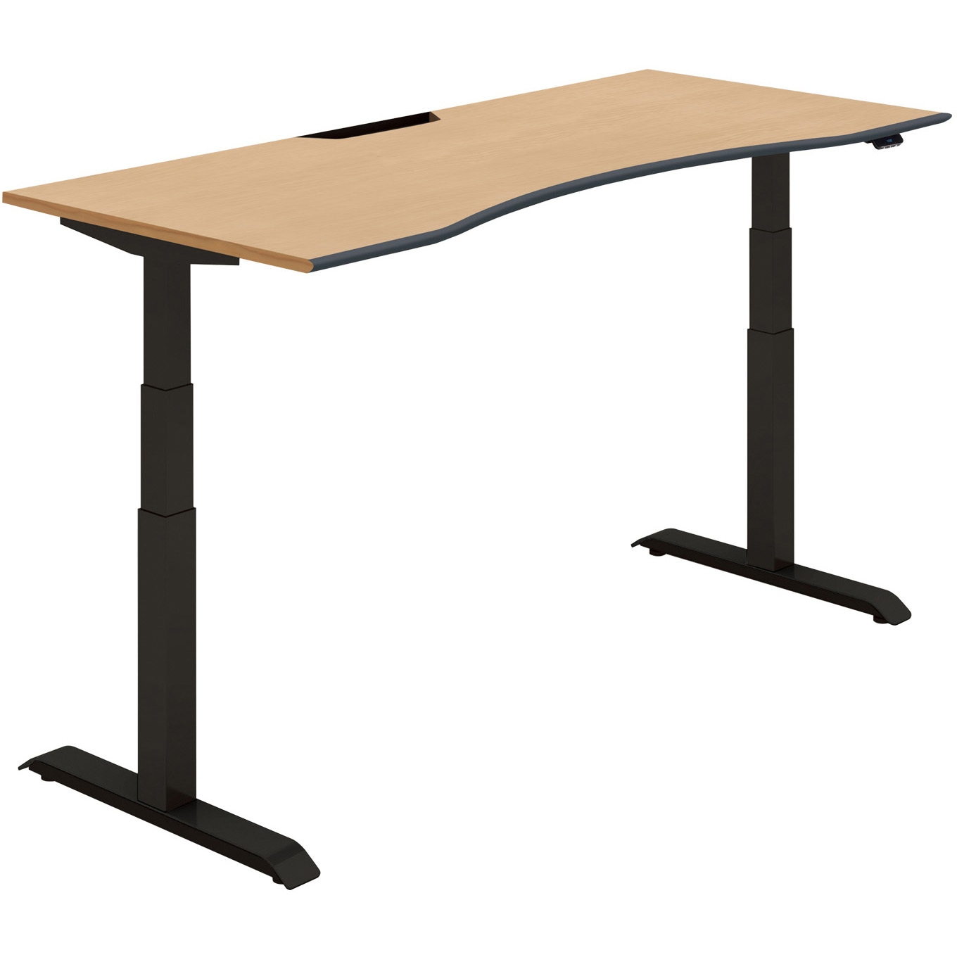 DSE-LWA1808F-6AP13 ウイングテーブル シークエンス ソフトエッジ天板 フルスペックレバー昇降(配送・組立サービス付き) 1台 コクヨ 【通販モノタロウ】デスク・テーブル