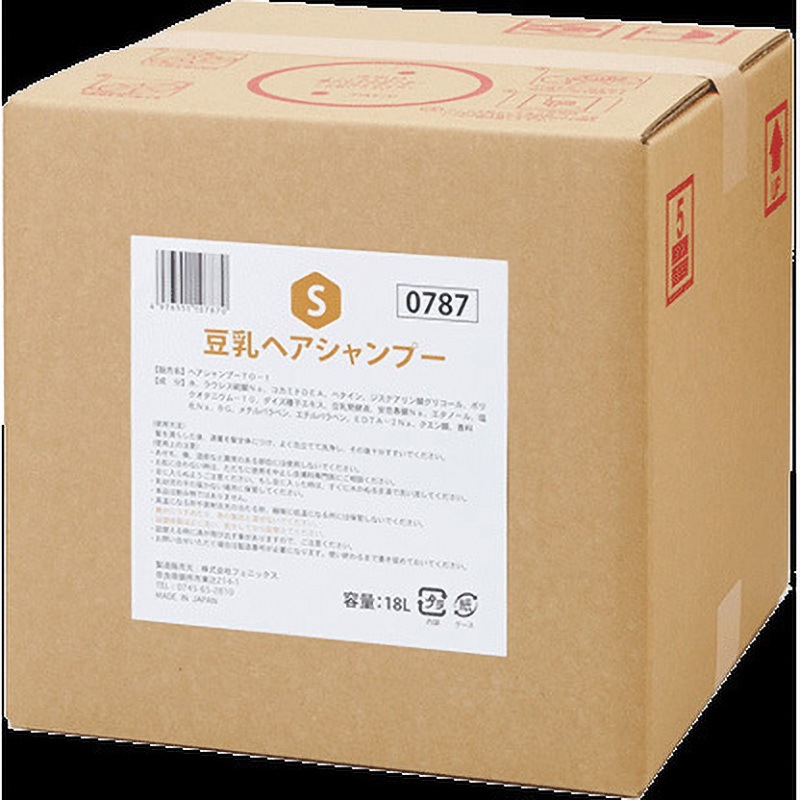110787 豆乳ヘアシャンプー 18L フェニックス 業務用 9,475円
