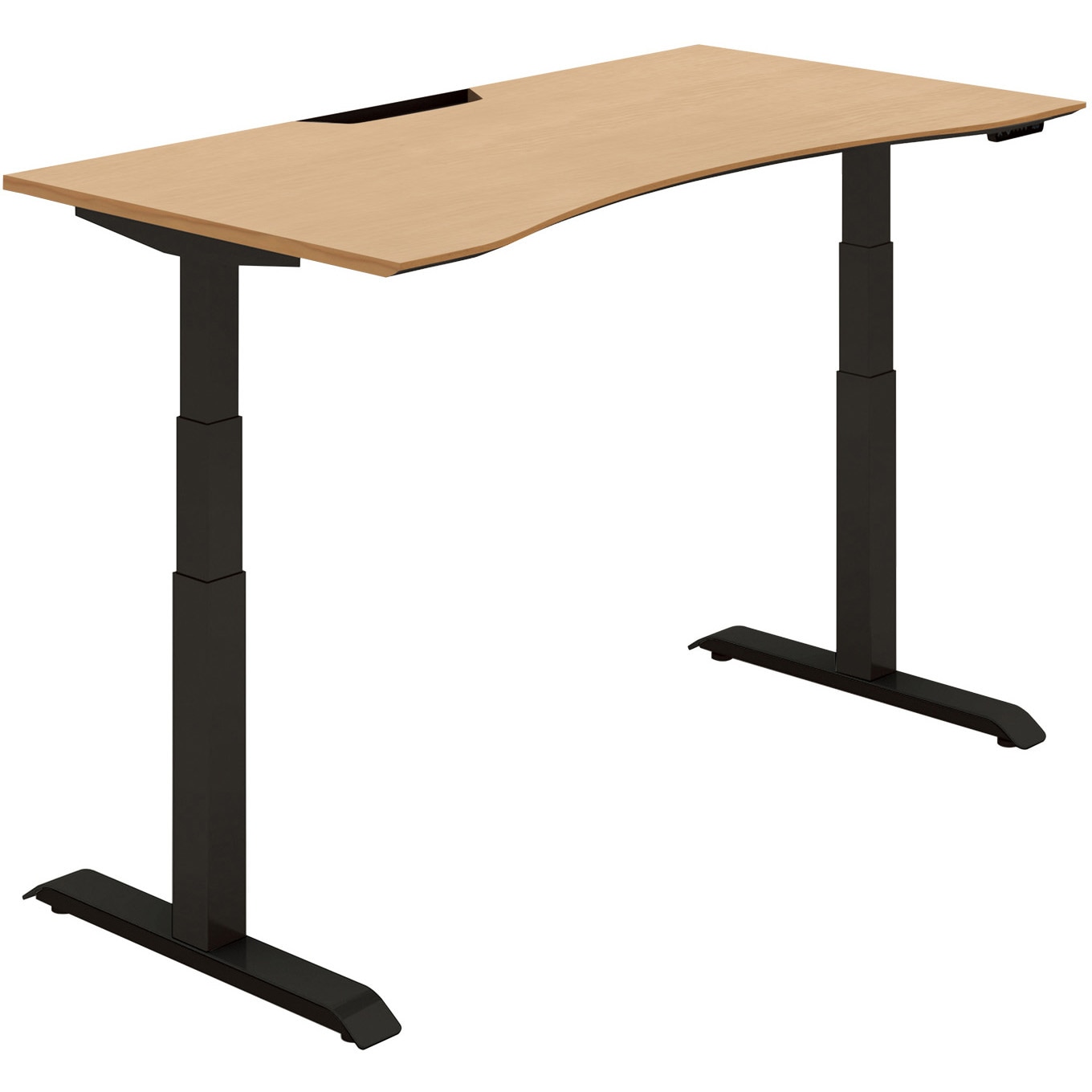 DSE-LWF1508M-6AP13 ウイングテーブル シークエンス 船底エッジ天板 ボタン昇降(配送・組立サービス付き) コクヨ 奥行775mm高さ630～1290mm  DSE-LWF1508M-6AP13