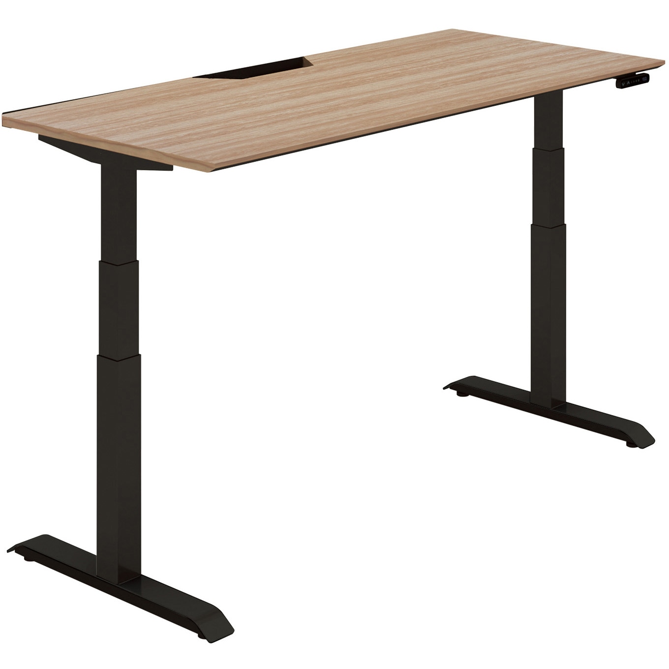 DSE-LSF1607M-6AW33 スタンダードテーブル シークエンス 船底天板 ボタン昇降(配送・組立サービス付き) コクヨ 奥行675mm高さ630～1290mm  DSE-LSF1607M-6AW33デスク・テーブル