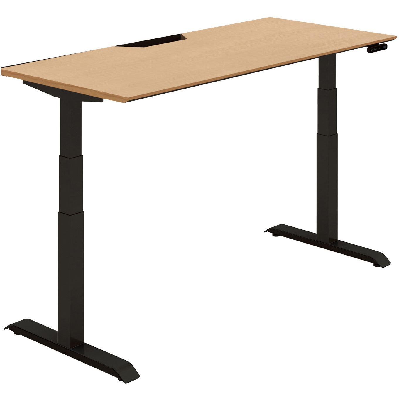 DSE-LSF1607M-6AP13 スタンダードテーブル シークエンス 船底天板 ボタン昇降(配送・組立サービス付き) コクヨ 奥行675mm高さ630～1290mm  DSE-LSF1607M-6AP13