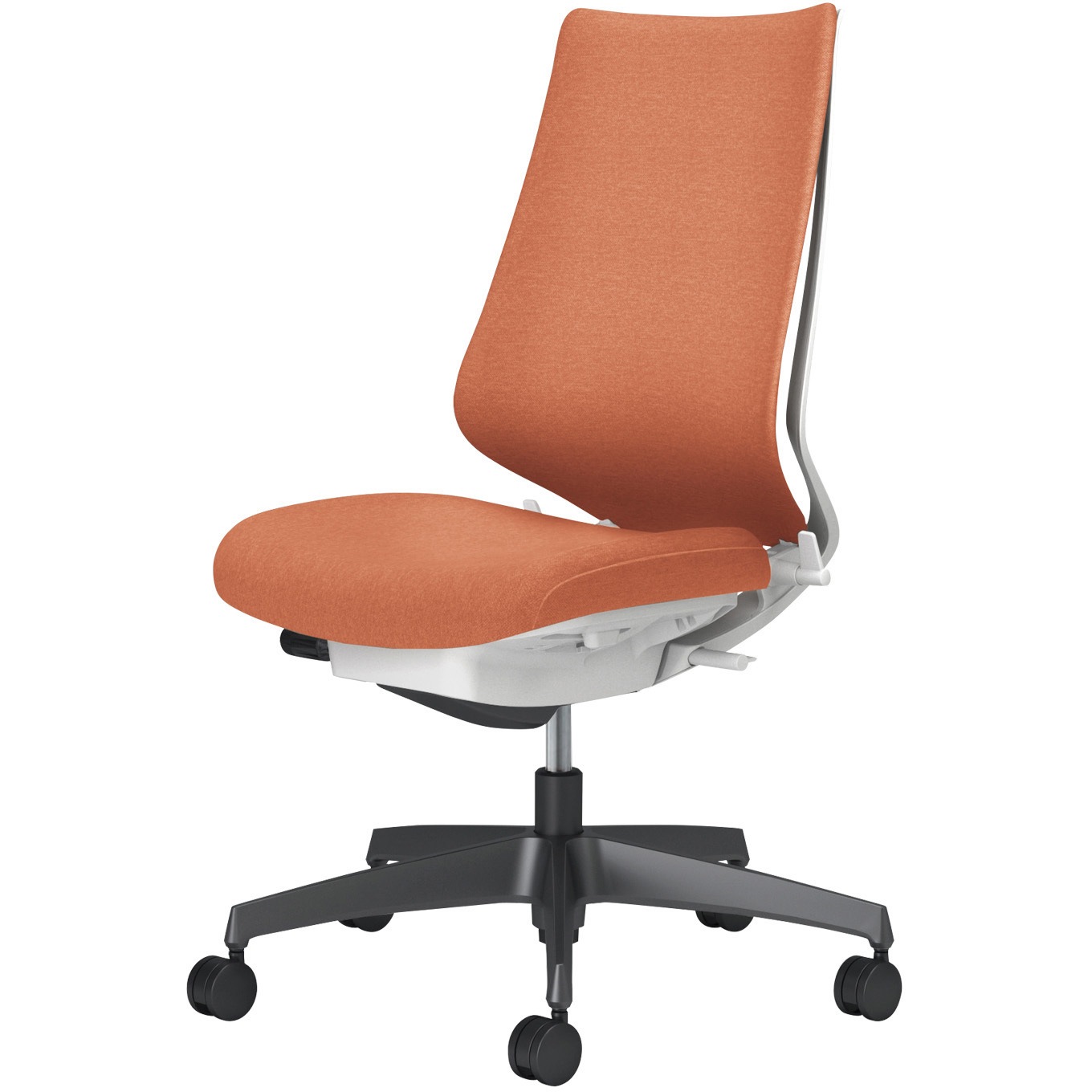 C08-B200CU-W0T0T1 オフィスチェアー デュオラ2 クッションタイプ ハイバック(配送・組立サービス付き) コクヨ ランバーサポートなし ポリウレタン巻きキャスター 肘なし   C08-B200CU-W0T0T1