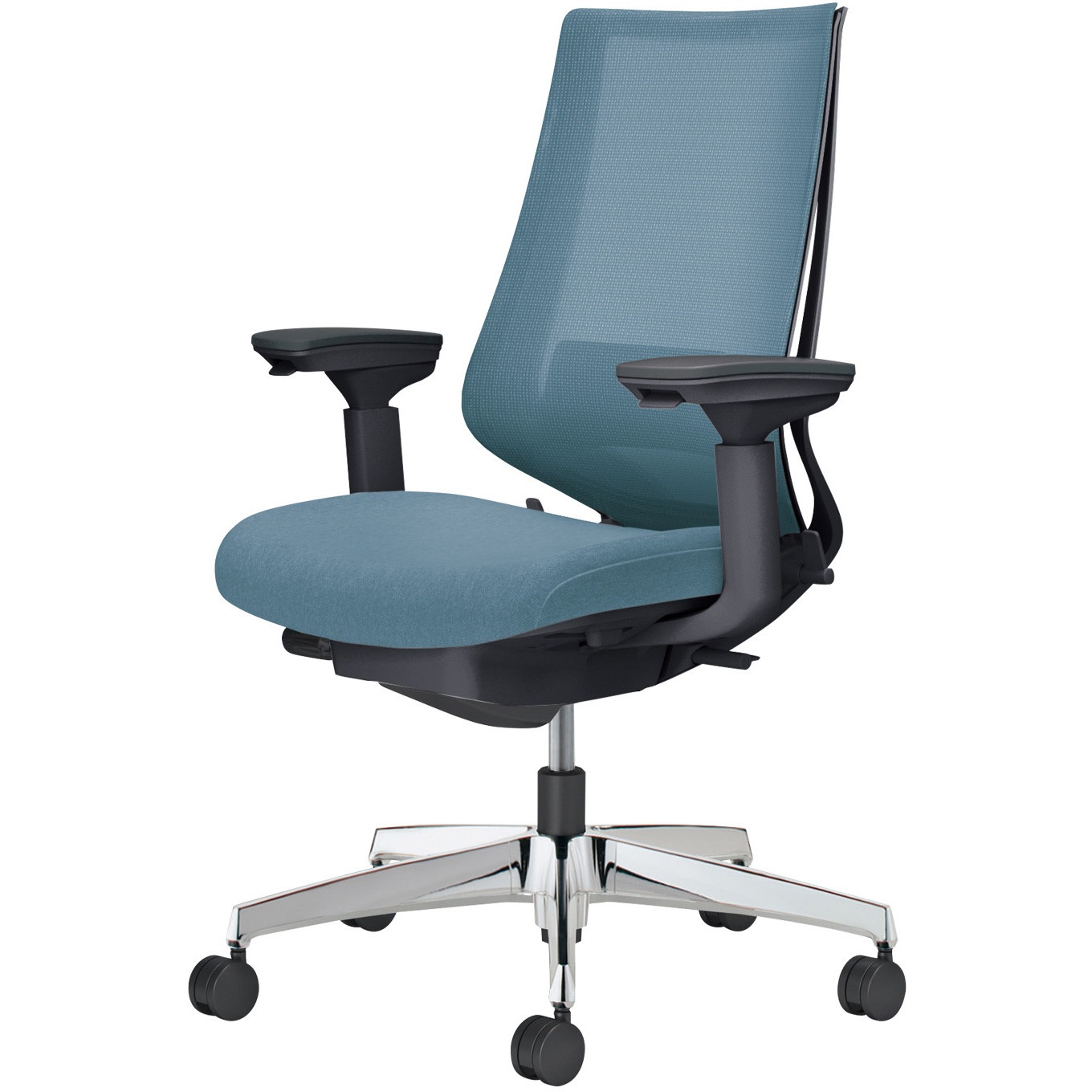 C08-P232MW-BR3R31 オフィスチェアー デュオラ2 メッシュタイプ ハイバック(配送・組立サービス付き) コクヨ 可動肘 ナイロンキャスター ランバーサポート付き   C08-P232MW-BR3R31