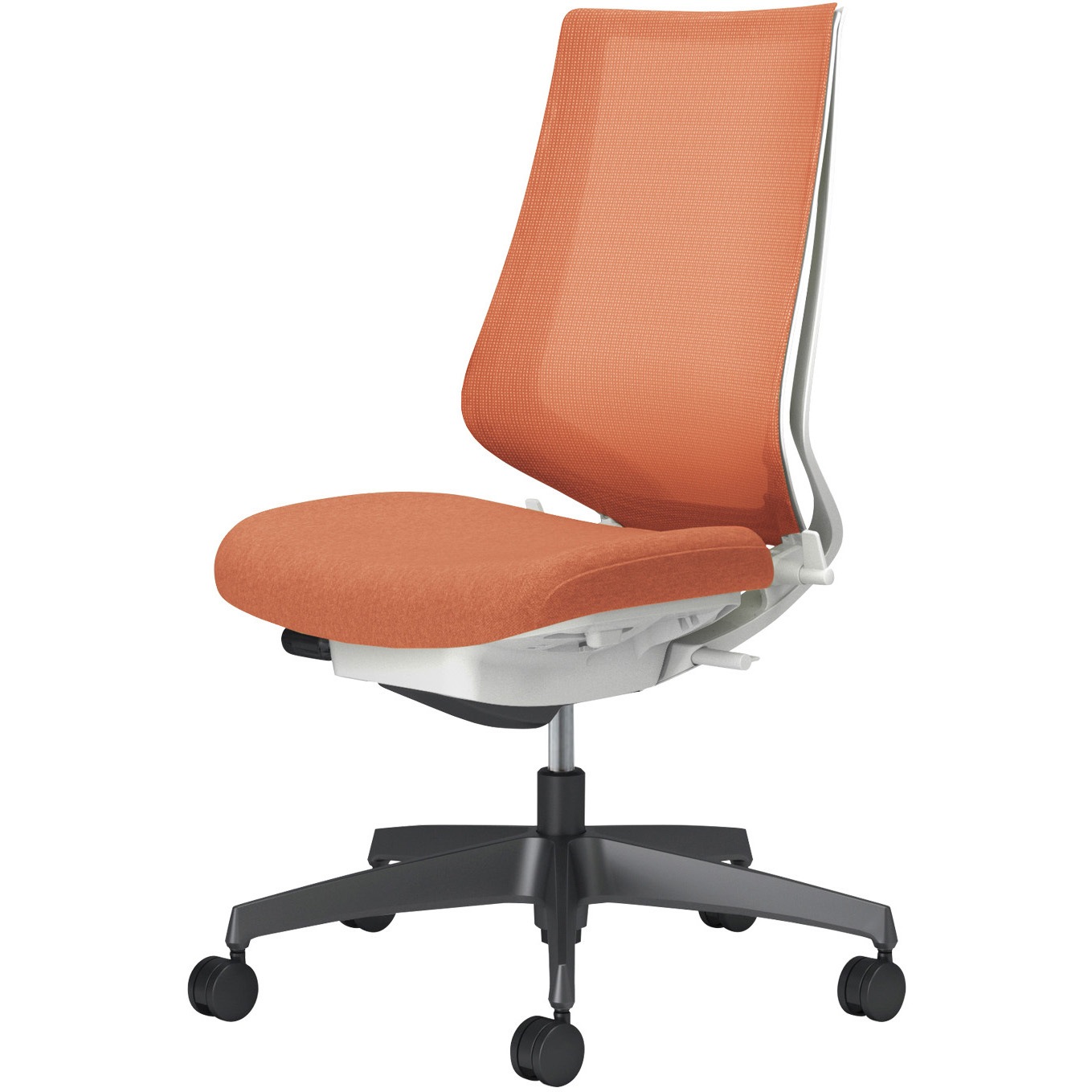 C08-B200MU-W0T0T1 オフィスチェアー デュオラ2 メッシュタイプ ハイバック(配送・組立サービス付き) コクヨ 肘なし ポリウレタン巻きキャスター ランバーサポートなし   C08-B200MU-W0T0T1