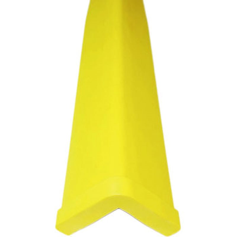 CHS-LY10 コーナーガード(衝撃保護材)65×65(エンドキャップ・付属品付) 信栄物産 レモンイエロー色 長さ1000mm 1本 CHS-LY10