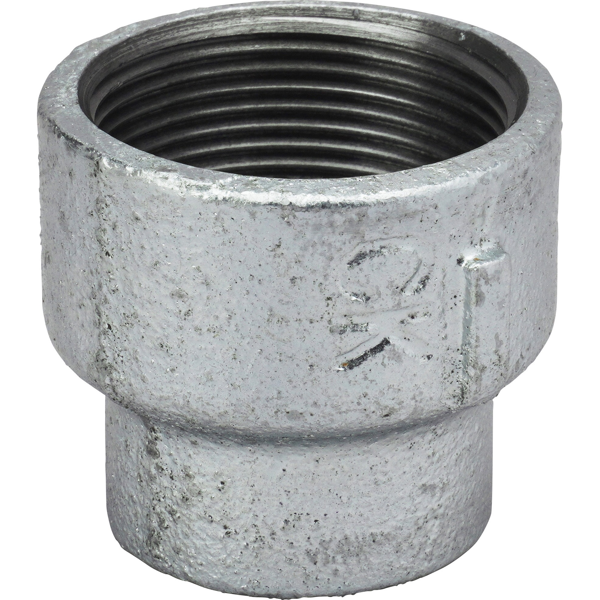 径違いソケット11/2×1 径違いソケット 可鍛鋳鉄製管継手 白 モノタロウ 