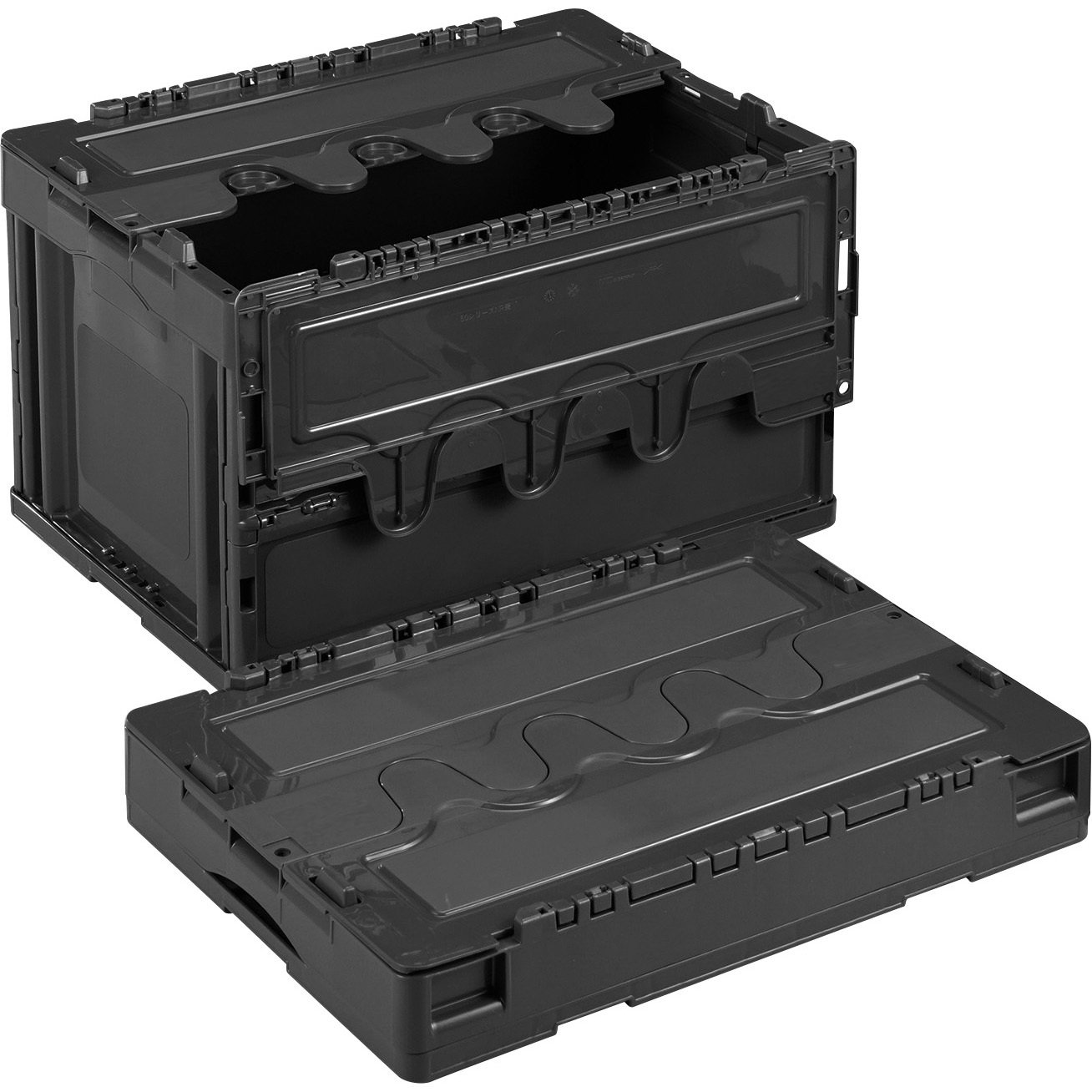 CF-S51NR-BK リサイクル折りたたみコンテナー 岐阜プラスチック工業