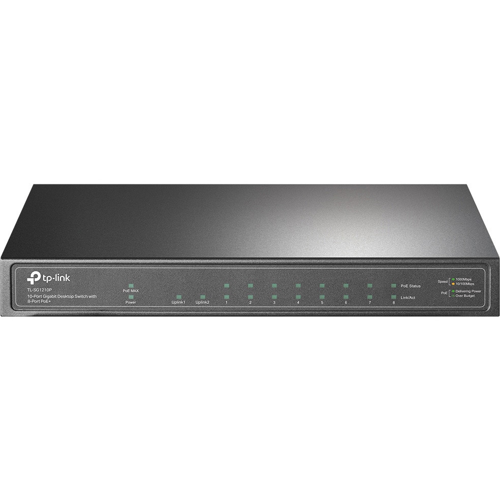 TL-SG1210P(UN) 10ポート ギガビット デスクトップ スイッチングハブ(8 PoE+ポート搭載) 1個 TP-LINK 【通販モノタロウ】