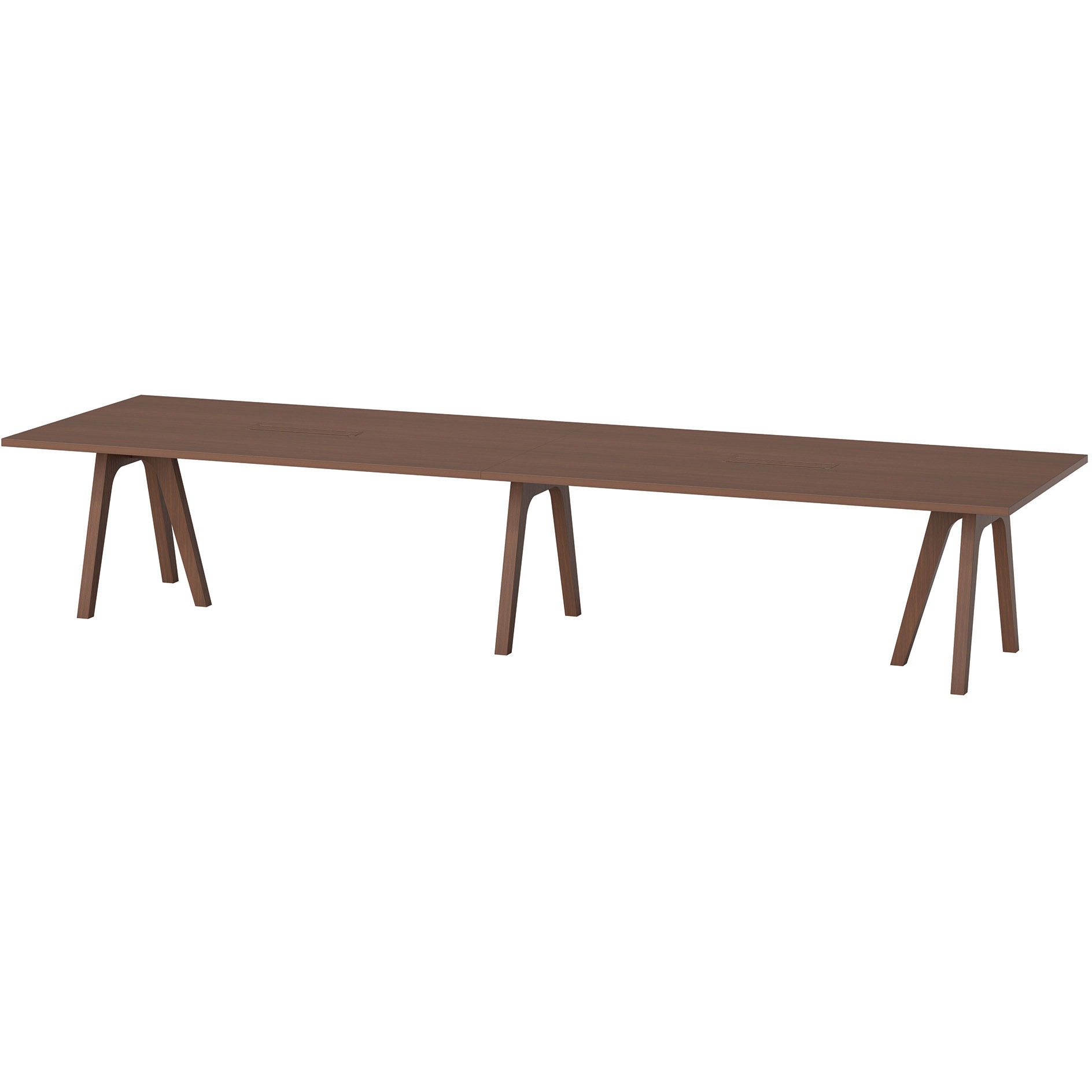 WAY-4012W-WN ビッグテーブル ニシキ工業 ウォールナット色 高さ720mm幅4000mm奥行1200mm  WAY-4012W-WN