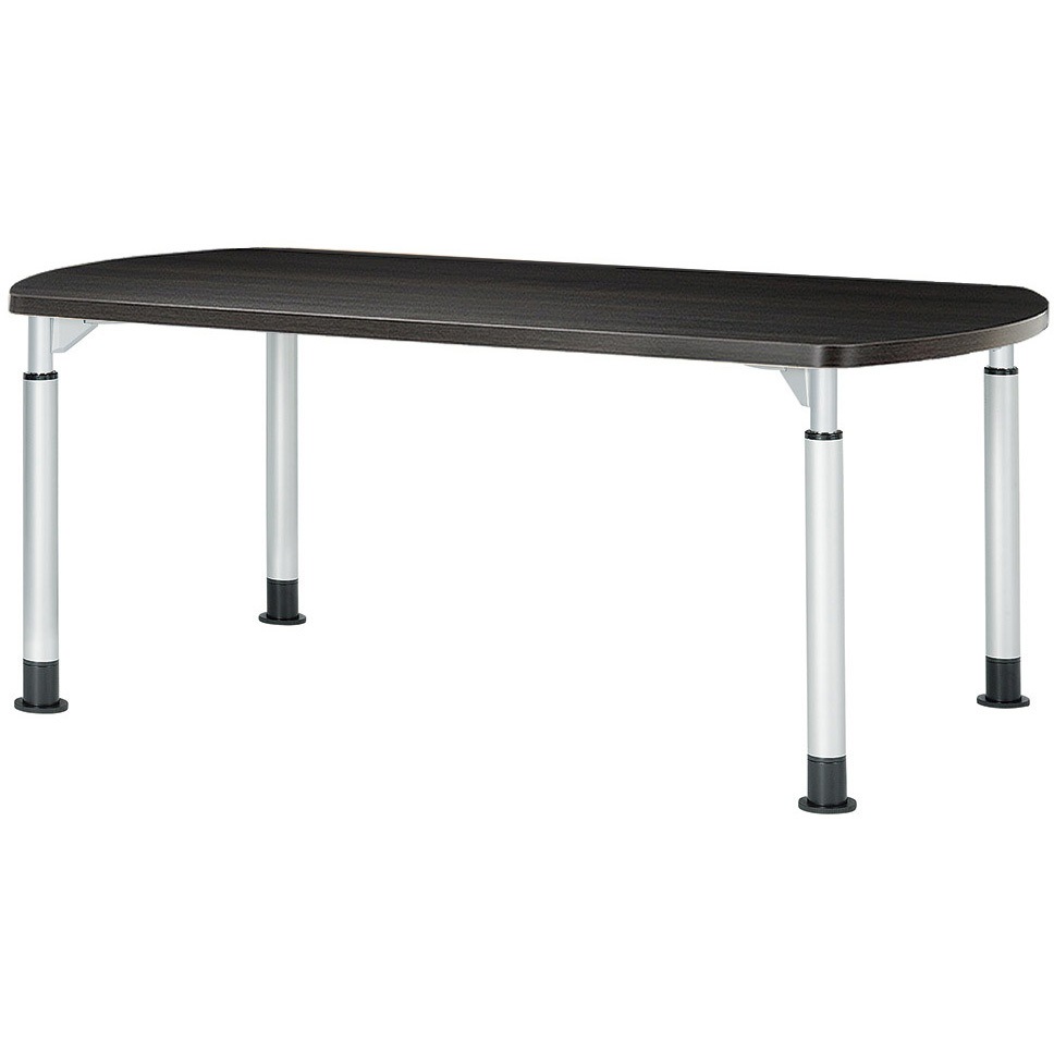 TDL-1575B-DW ハイテーブル ニシキ工業 ダークウッド色 高さ700～1000mm幅1500mm奥行750mm  TDL-1575B-DW