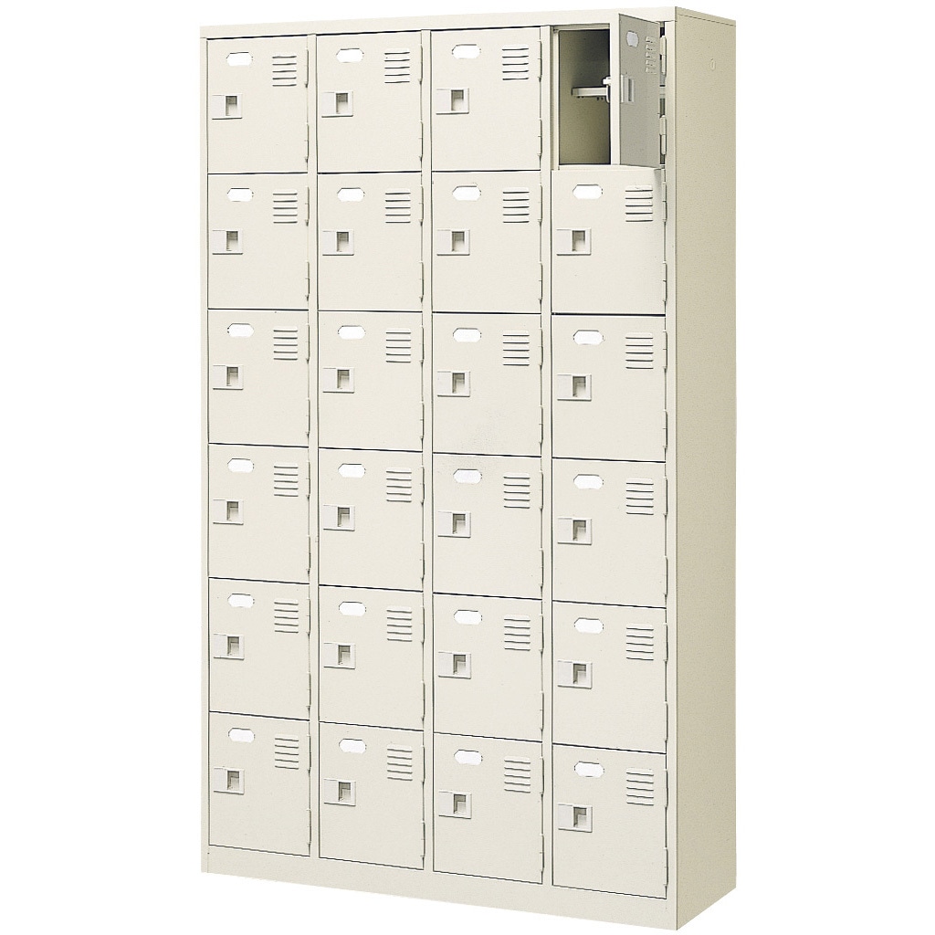 BST4-6HKN 扉付 シューズボックス 鍵付 BST4 三島精器 24人用 中棚有り 82,390円