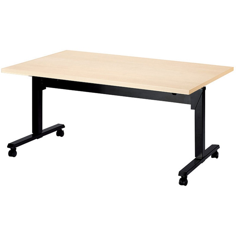 SWT-B1575-LO ハイテーブル ニシキ工業 ライトオーク色 高さ700～1000mm幅1500mm奥行750mm  SWT-B1575-LO