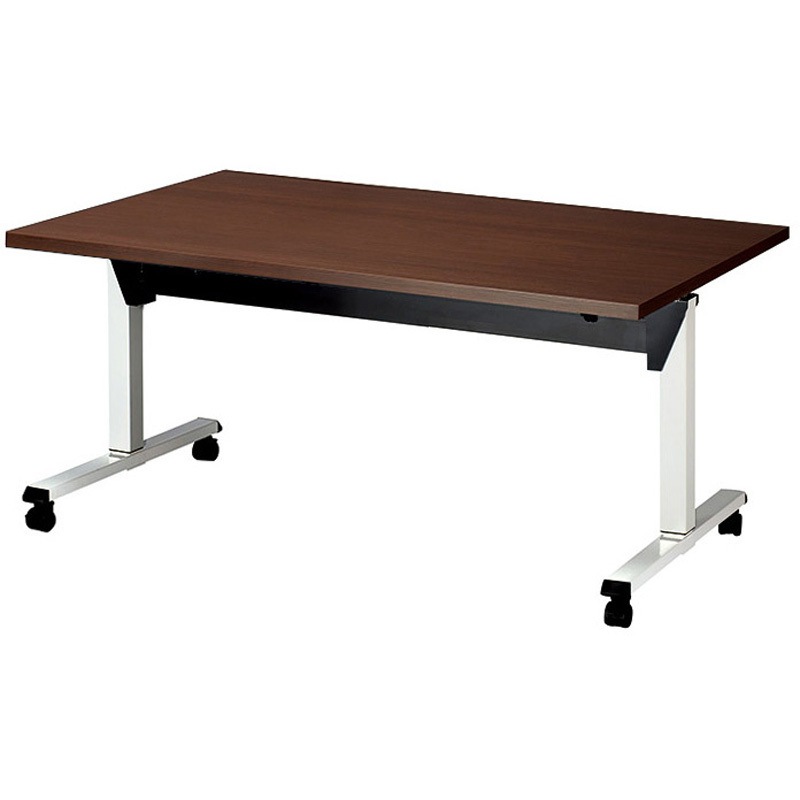 SWT-H1575-WN ハイテーブル ニシキ工業 ウォールナット色 高さ700～1000mm幅1500mm奥行750mm  SWT-H1575-WN