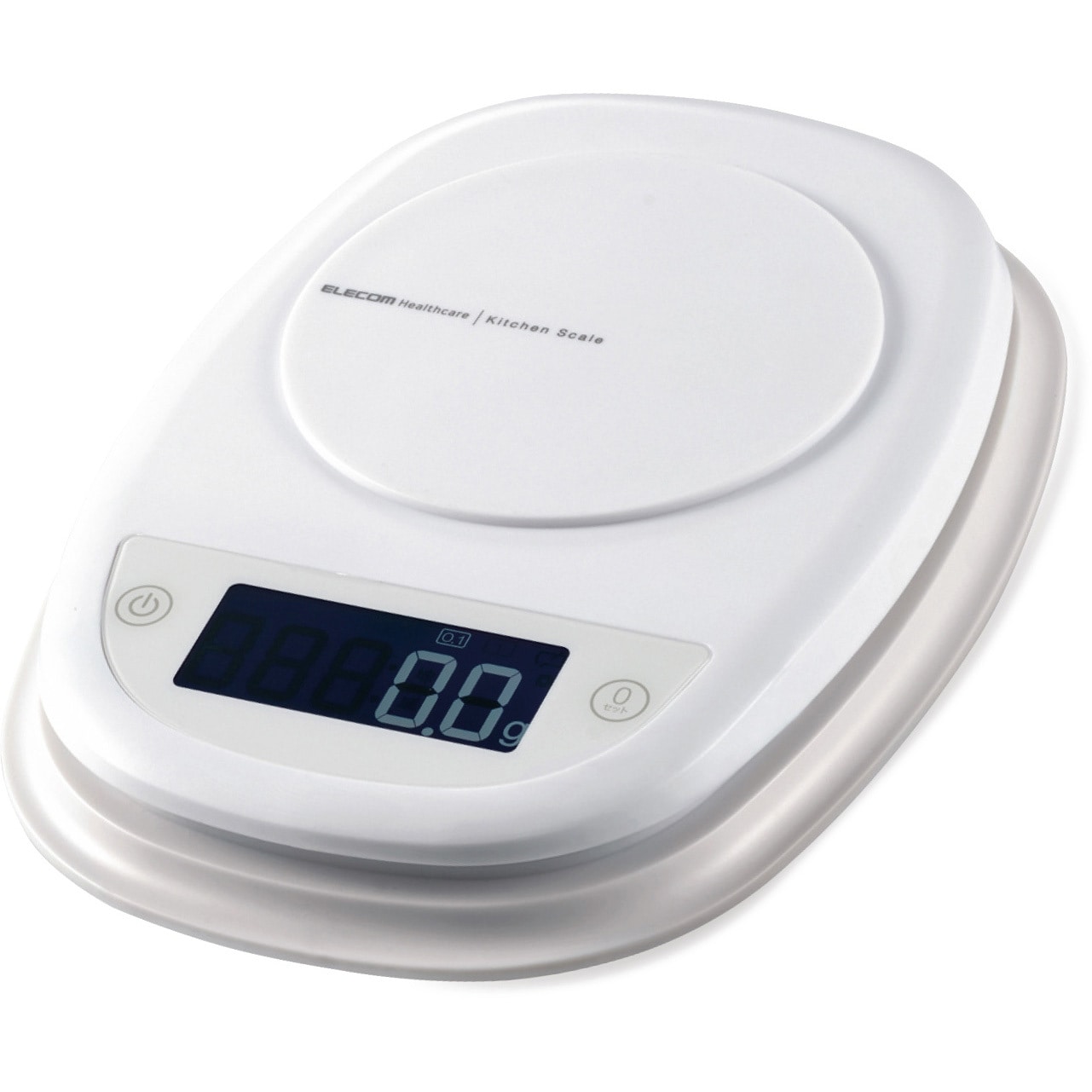 HCS-KS01WH キッチンスケール デジタル はかり 最小 0.1g 最大 2kg