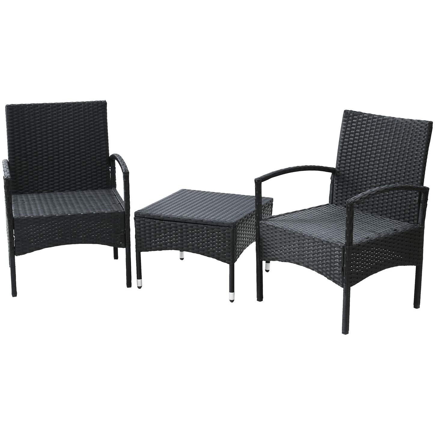 k072 ラタン調カウンターテーブル 3点セット ダークブラウン ガーデン