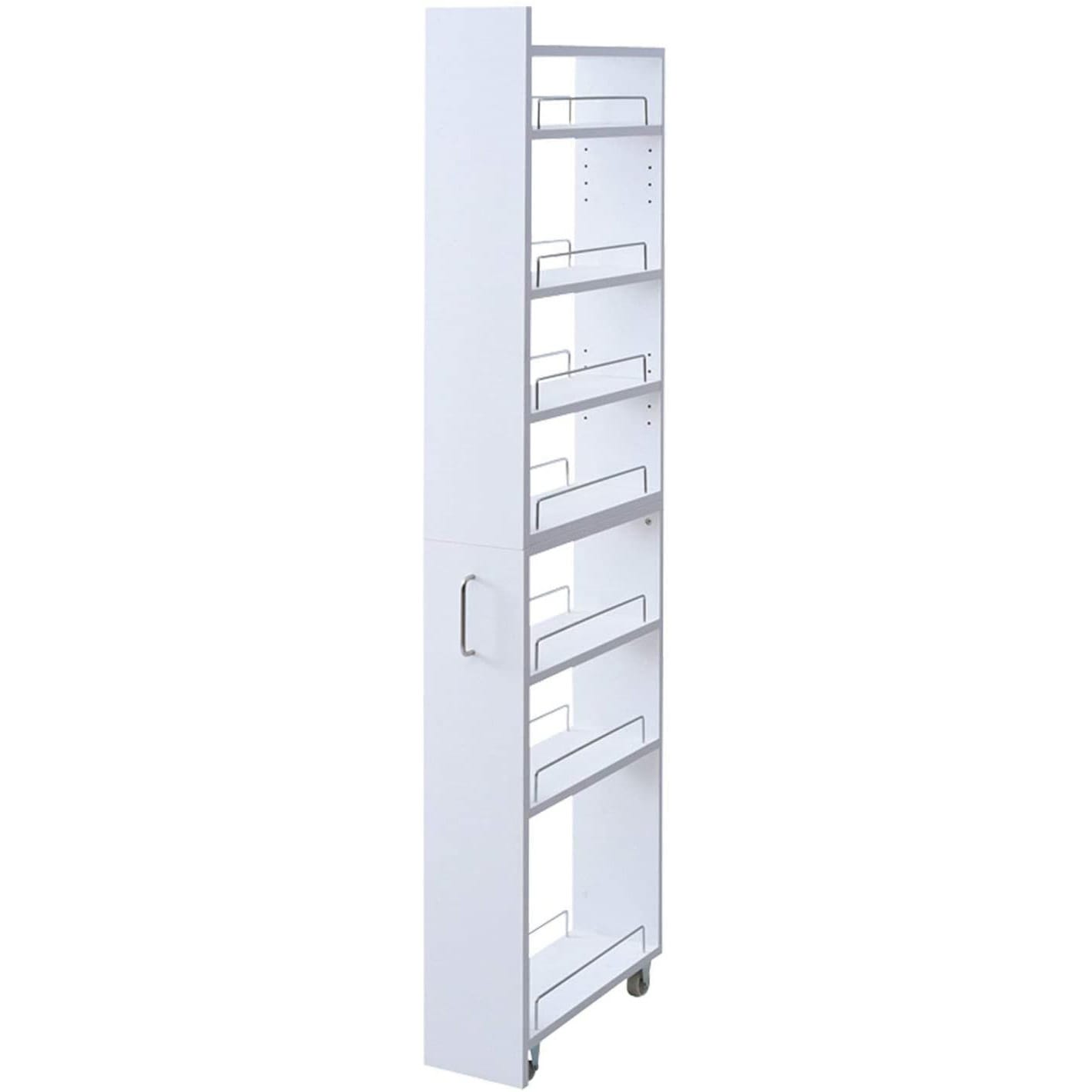 新品未使用箱不良　山善キッチンスリムワゴン　キャスター付きSKSW-170（W） SKSW-170(WH) キッチンスリムワゴン YAMAZEN(山善) ホワイト色