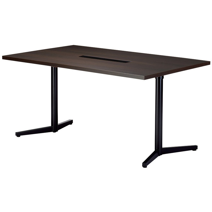 VE-B1880W-DW ミーティングテーブル ニシキ工業 ダークウッド色 高さ720mm幅1800mm奥行800mm  VE-B1880W-DW