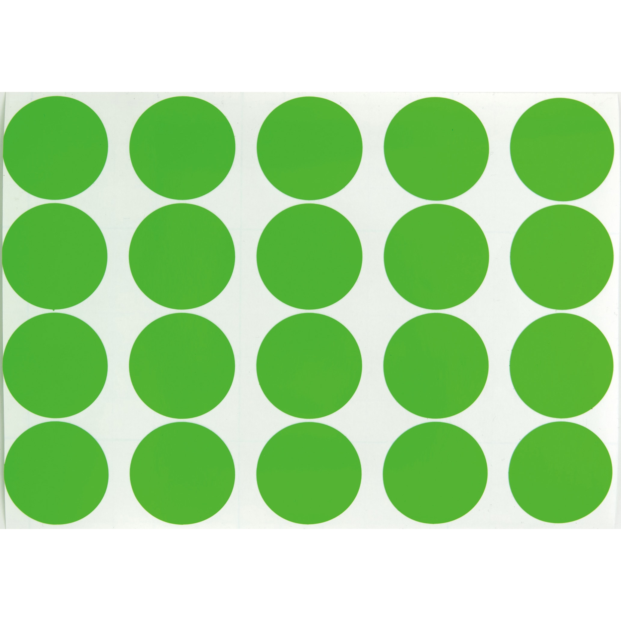 FRL5020-GN 蛍光ドットマークシール TRUSCO グリーン色 1袋 FRL5020-GN