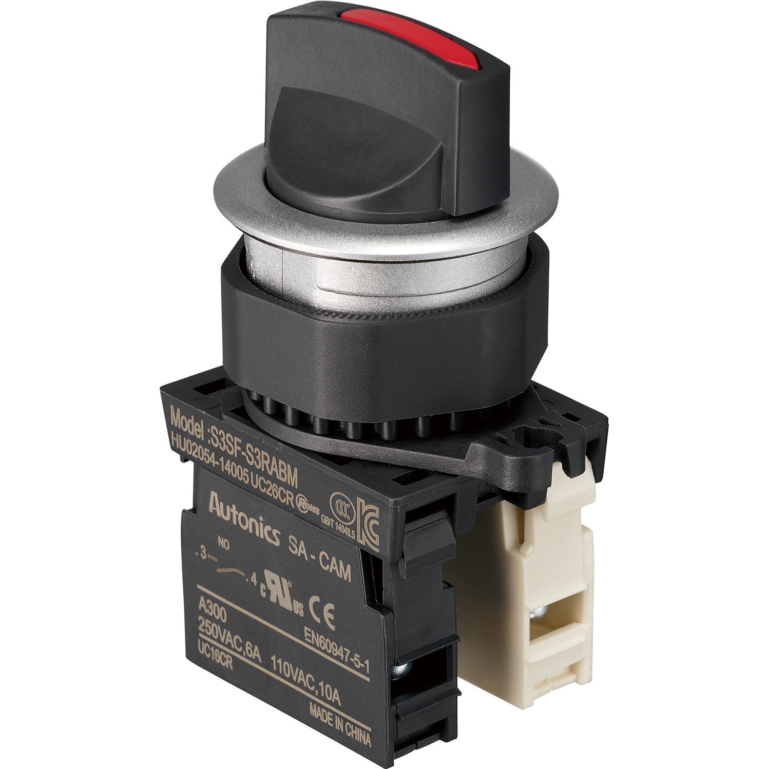 セレクタスイッチ パネルカットサイズ：Φ30.5 TRUSCO セレクタスイッチ