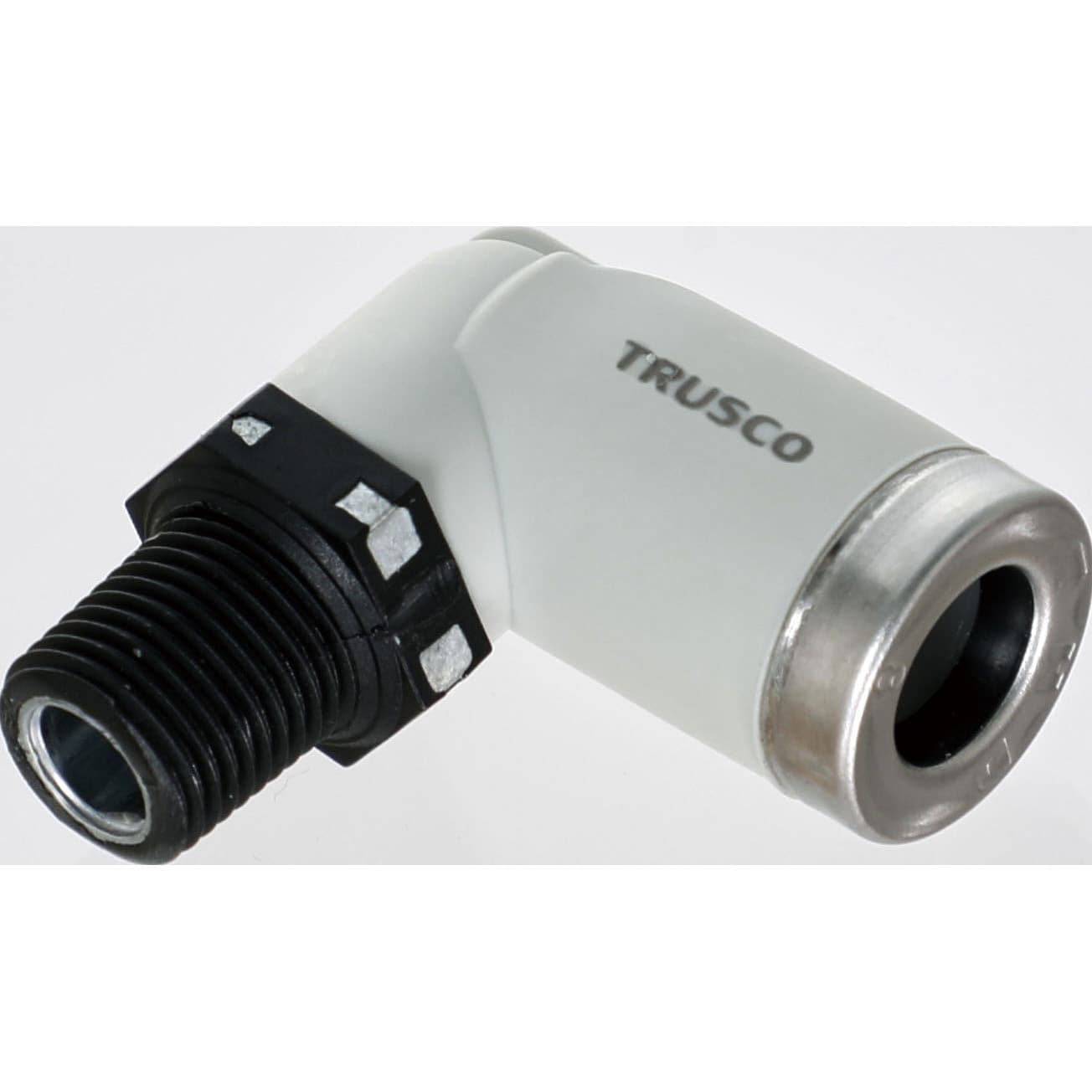 TRUSCO チューブ継手 ワンハンド脱着型エルボ 4MMXR1/4 ▽207-7694