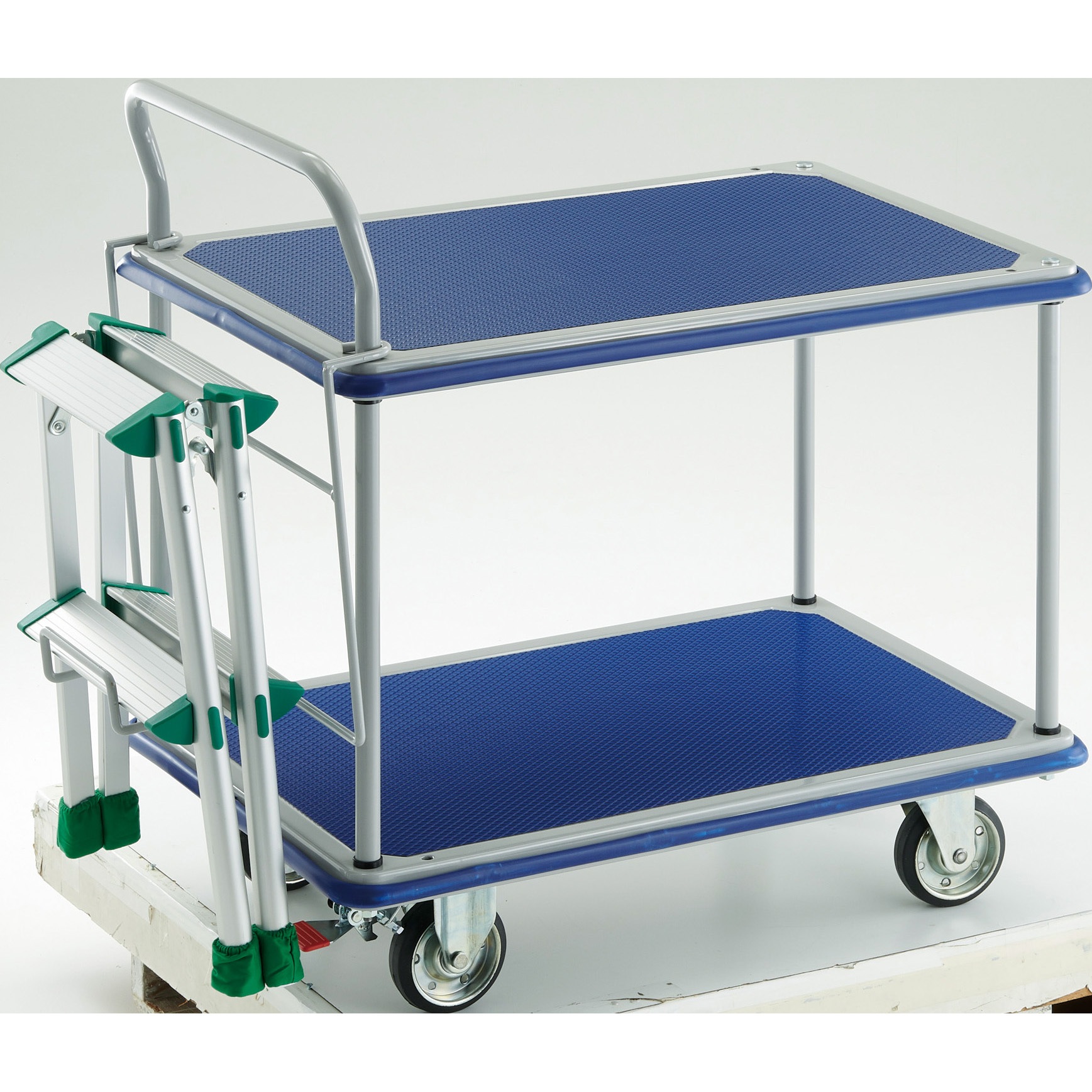 TRUSCO アルミ台車 アルパカート 省音 3段式片袖タイプ 700×360mm AL23 