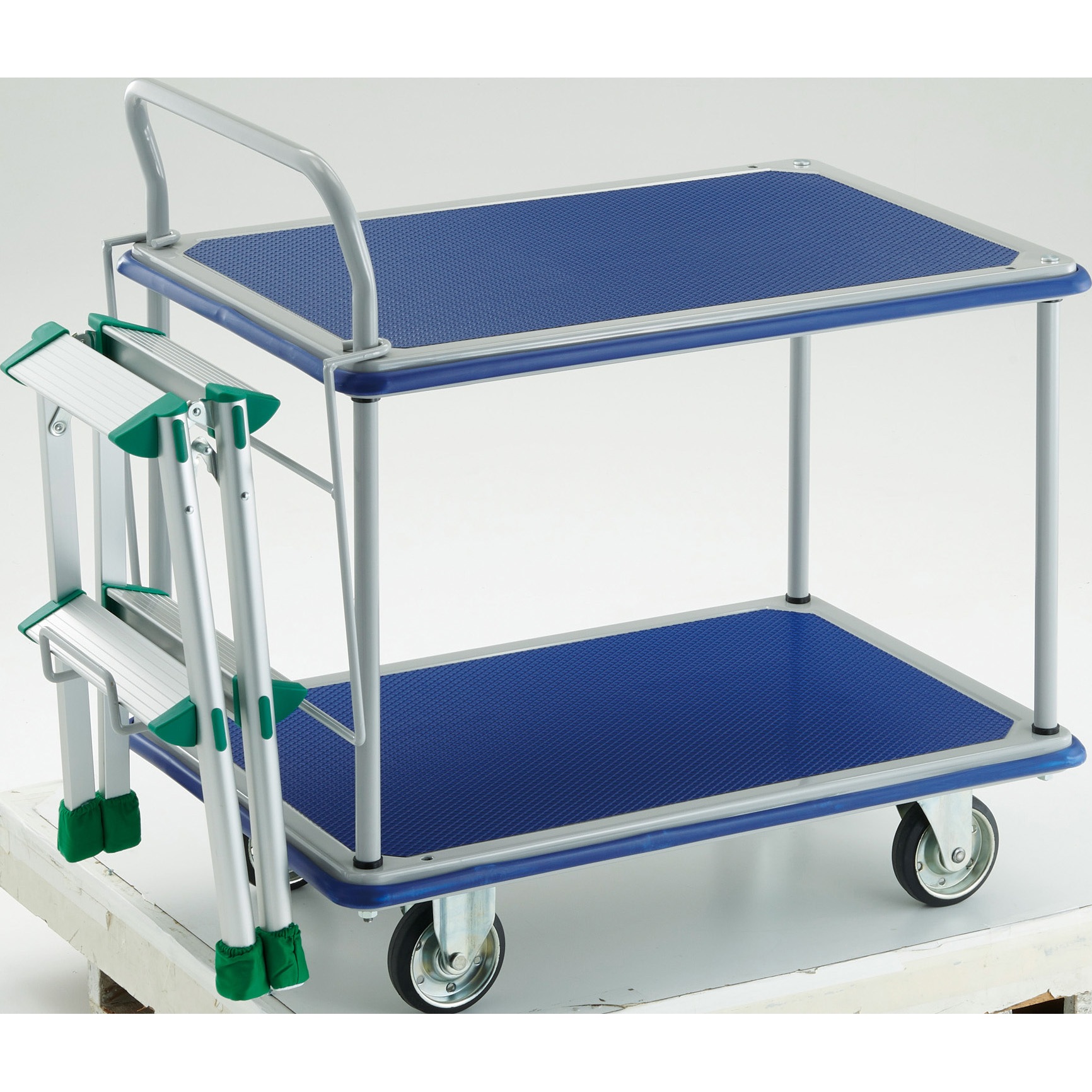 304N-TAF2 ドンキーカート 2段式片袖タイプ TRUSCO スチール製 TAF2(スタンダード型)タイプ 荷台幅615mm荷台奥行915mm