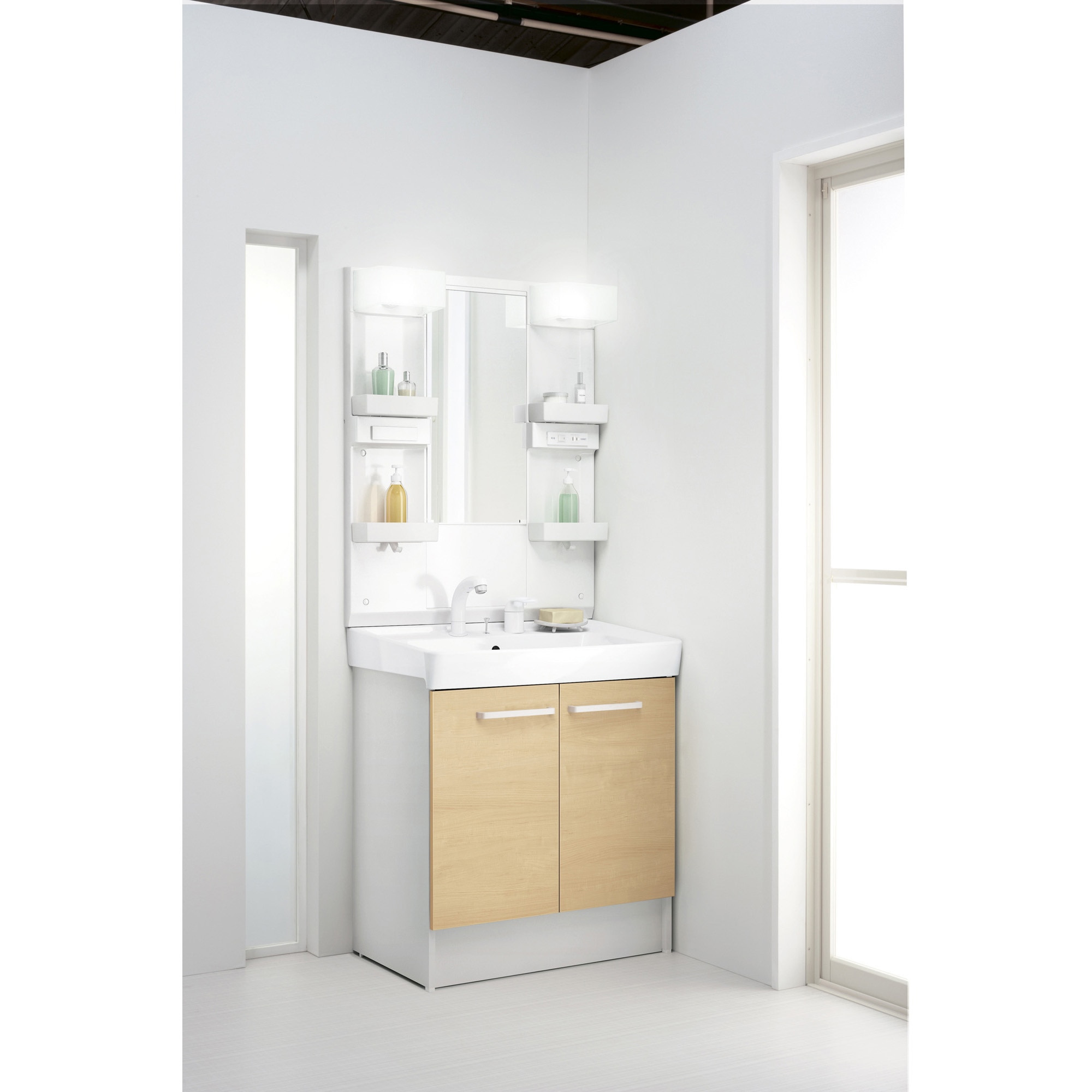 D7N6-755SY-W/LP2W+MD7X4-751YFJU LIXIL 洗面化粧台 D7シリーズ ミラー