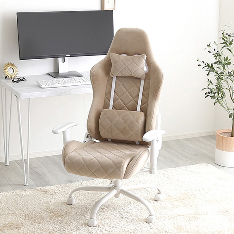 大人かわいい ゲーミングチェア Louise ルイーズ オフィス デスクチェア OK-GGC-BE 大人かわいいゲーミングチェア Louise ルイーズ ホーム