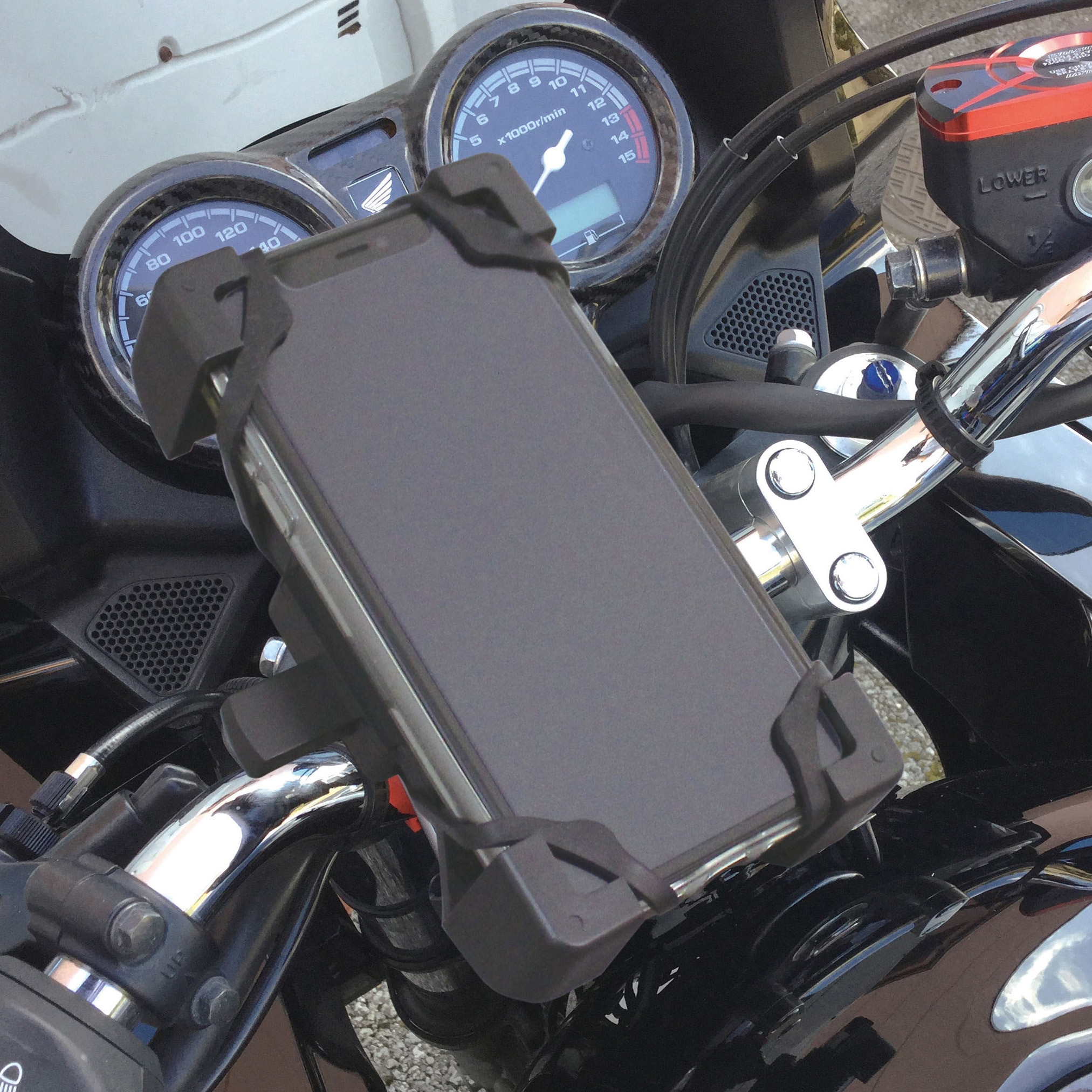 スマホホルダー バイク用 ワンタッチ固定タイプ 1個 モノタロウ 【通販