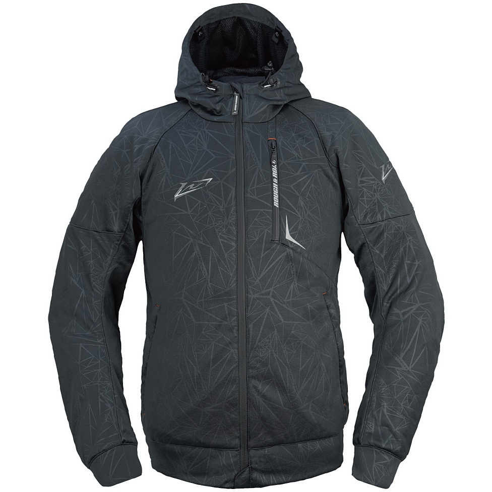 RR7243E-BK3 エアスルーライディングフーディFP ラフアンドロード エンボスブラック色 サイズL  RR7243E-BK3