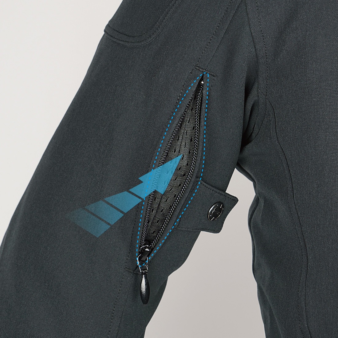 RR7250GM2 エアスルーソフトシェルストレッチライディングZIP